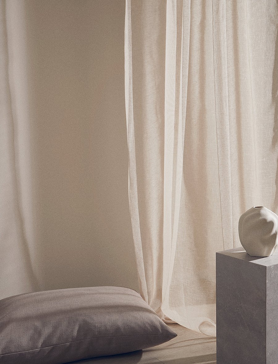 compliments - Boho Curtain 140x230 cm w/loops - fertiggardinen - sand - 4