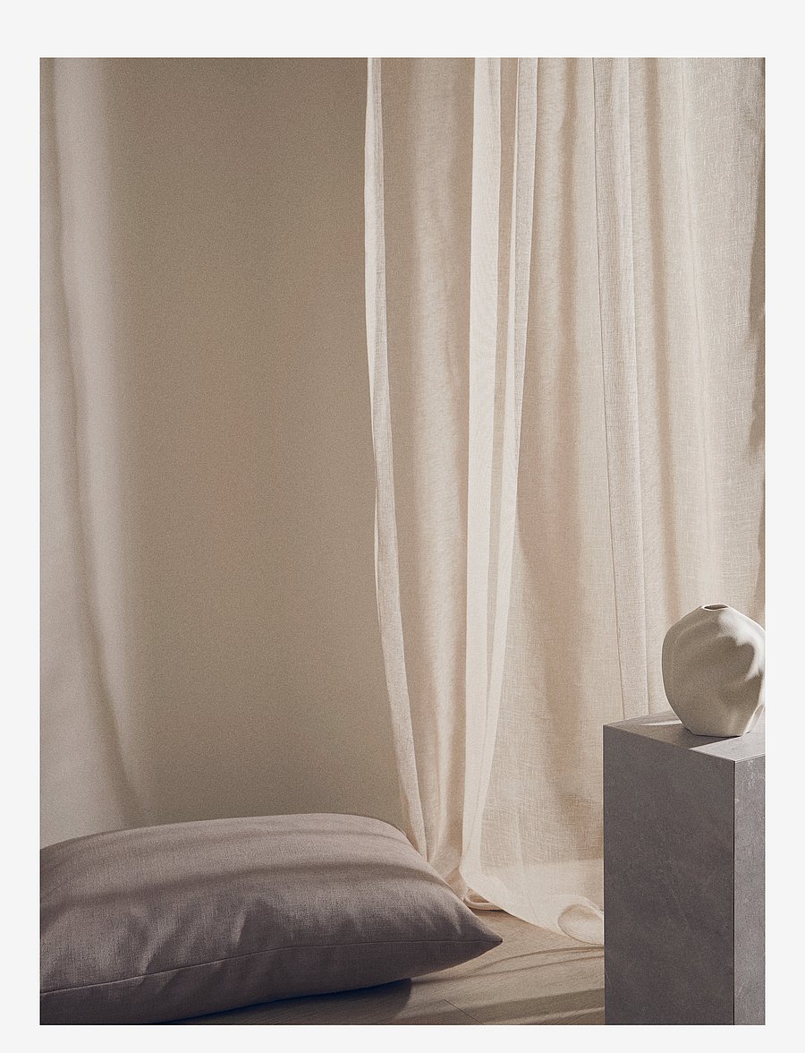 compliments - Boho Curtain 140x230 cm w/loops - fertiggardinen - sand - 2