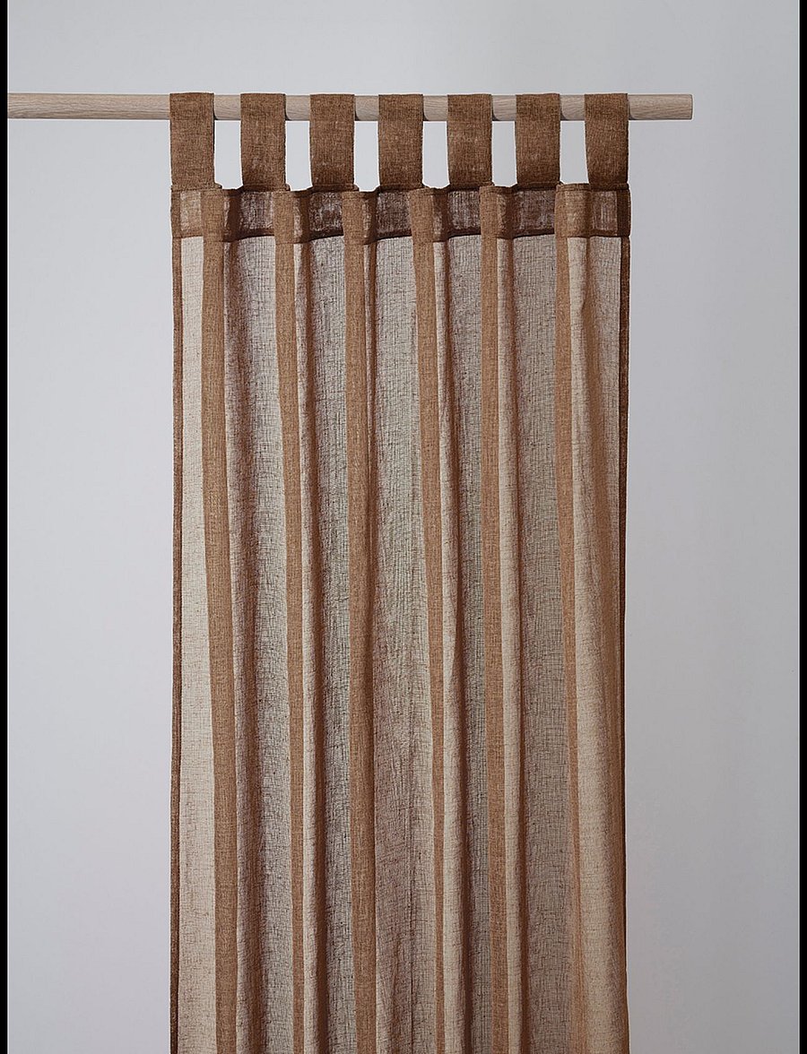 compliments - Boho Curtain 140x260 cm w/loops - fertiggardinen - brown - 0