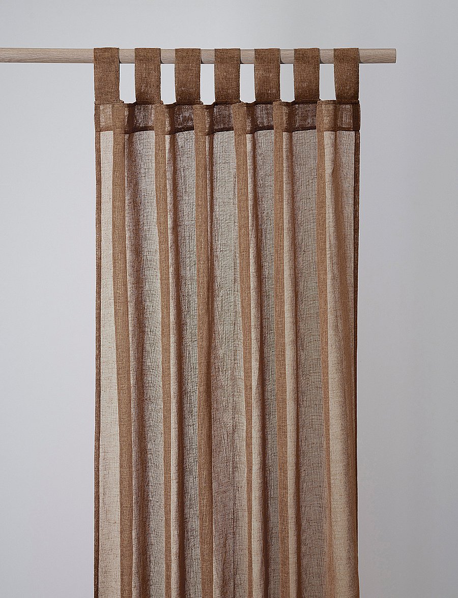 compliments - Boho Curtain 140x260 cm w/loops - fertiggardinen - brown - 2