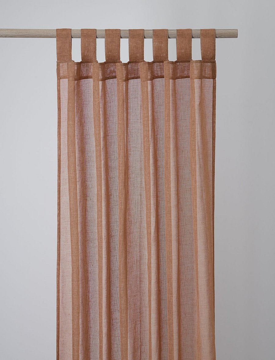 compliments - Boho Curtain 140x260 cm w/loops - fertiggardinen - rust - 0