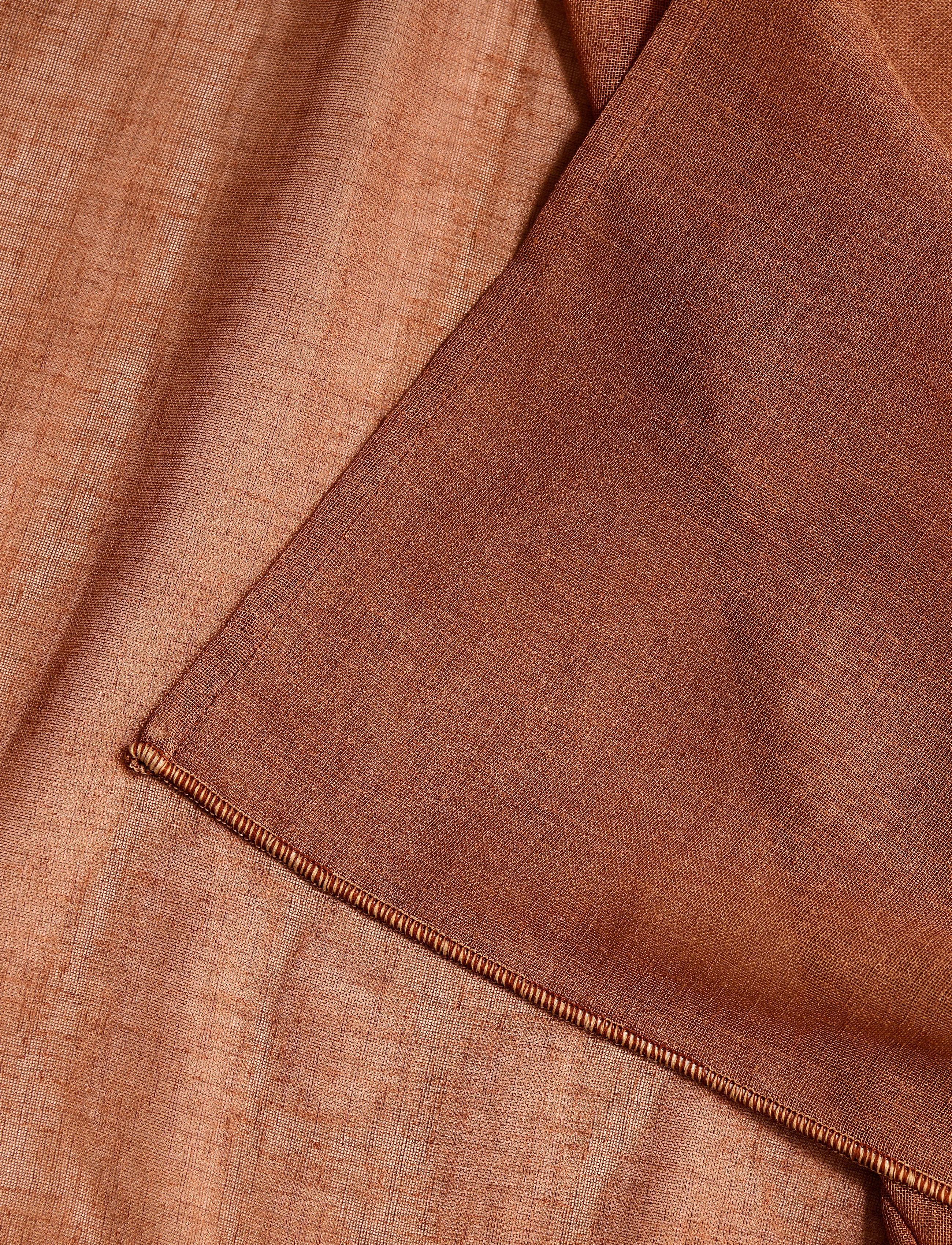 compliments - Boho Curtain 140x260 cm w/loops - gardinlængde - rust - 2