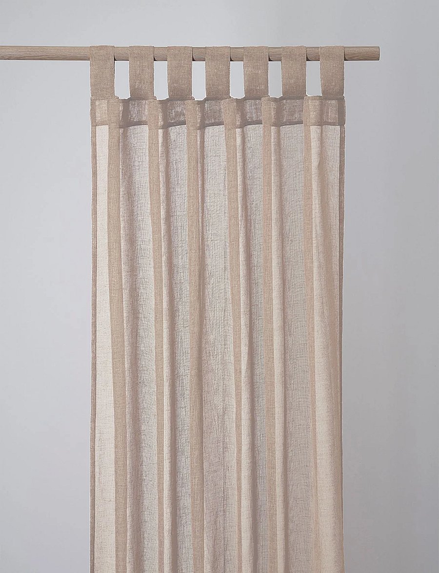 compliments - Boho Curtain 140x260 cm w/loops - fertiggardinen - sand - 1