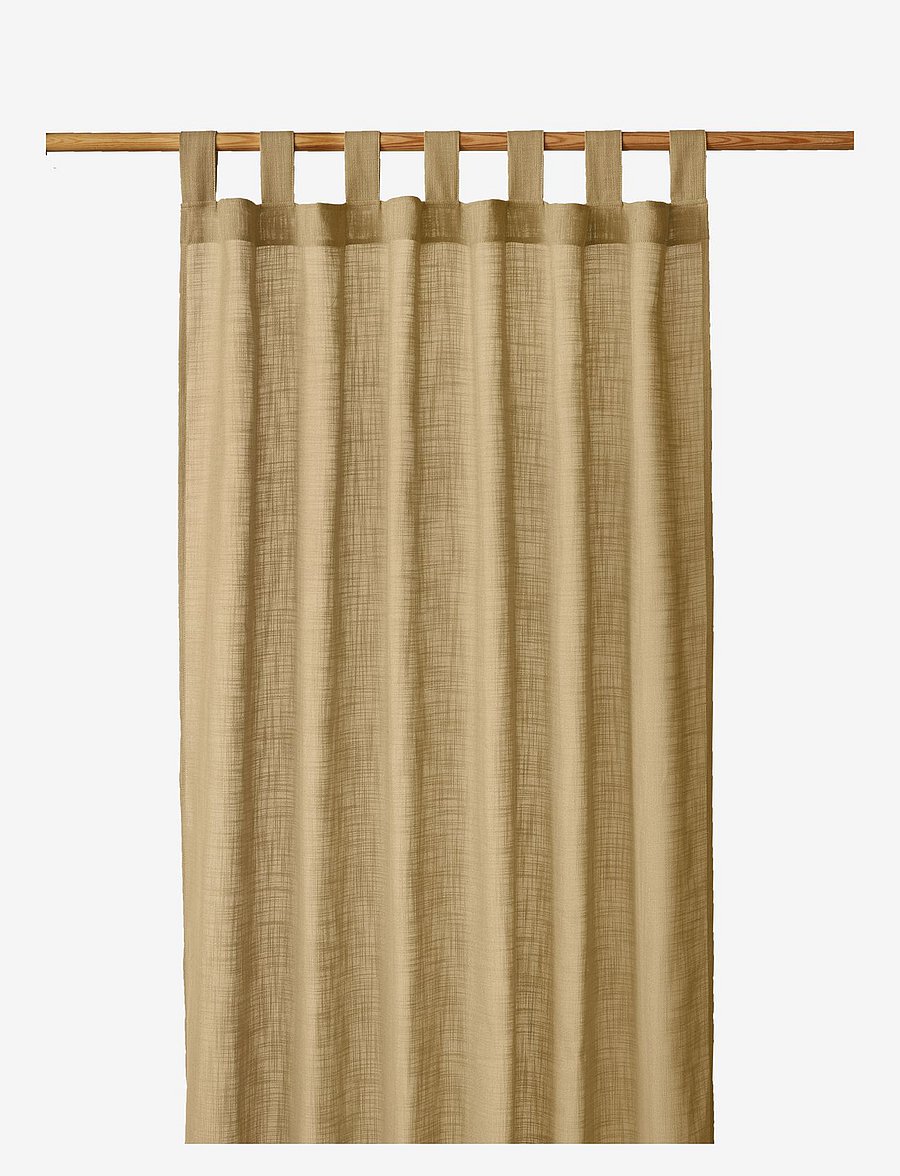 compliments - Nivo Curtain 140x230 cm w/loops - fertiggardinen - mustard - 0