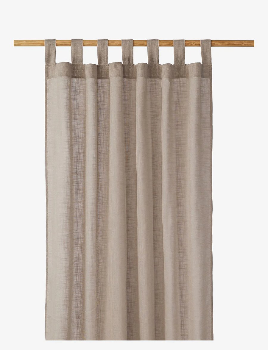 compliments - Nivo Curtain 140x230 cm w/loops - gardinlængde - sand - 0