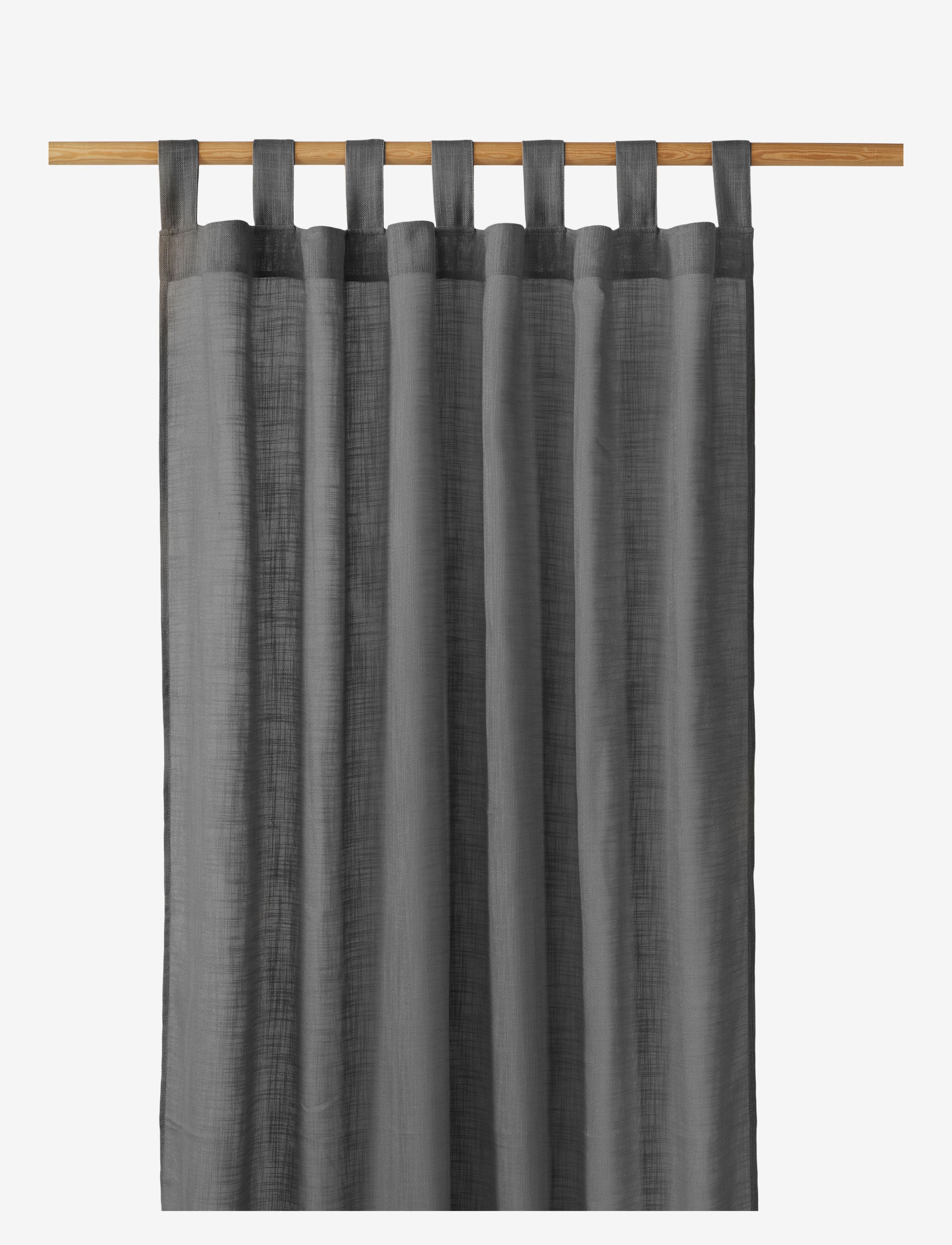 compliments Nivo Curtain 140X260 Cm W/Loops, cm, Curtains, Grau - Long Homeware
