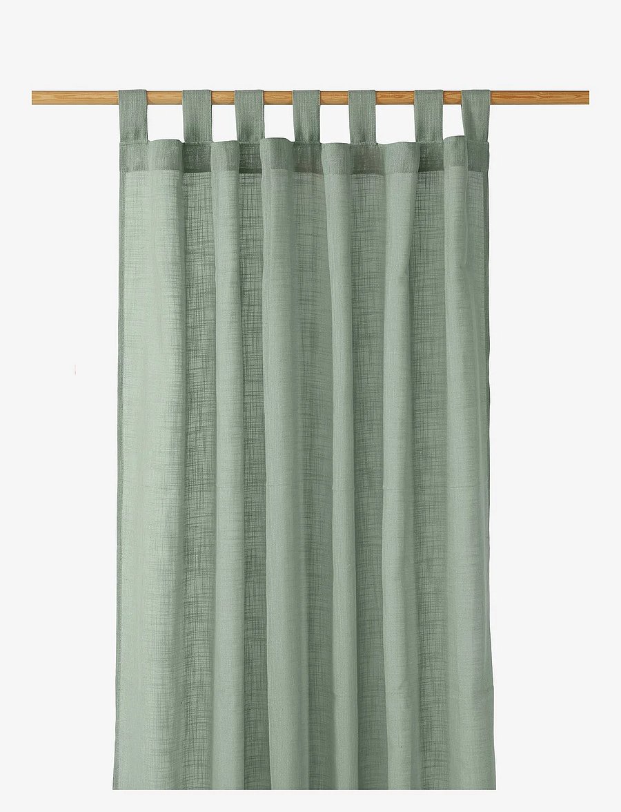 compliments - Nivo Curtain 140x260 cm w/loops - gardinlængde - dusty green - 0