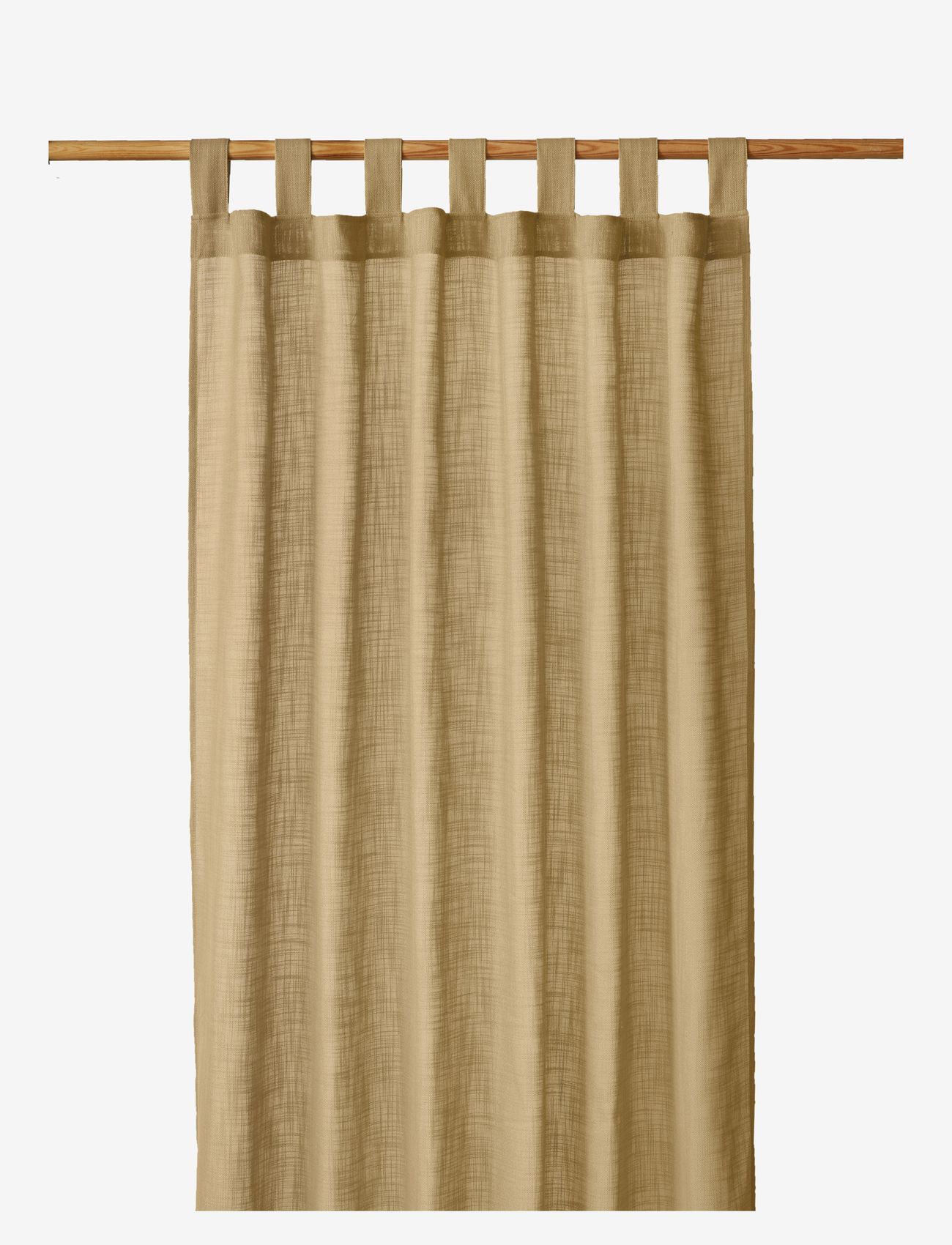compliments - Nivo Curtain 140x260 cm w/loops - pikad kardinad - mustard - 1