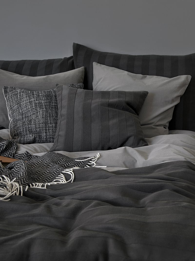 compliments - Alfred 50x50 cm 2-pack - kissenbezüge - anthracite - 1