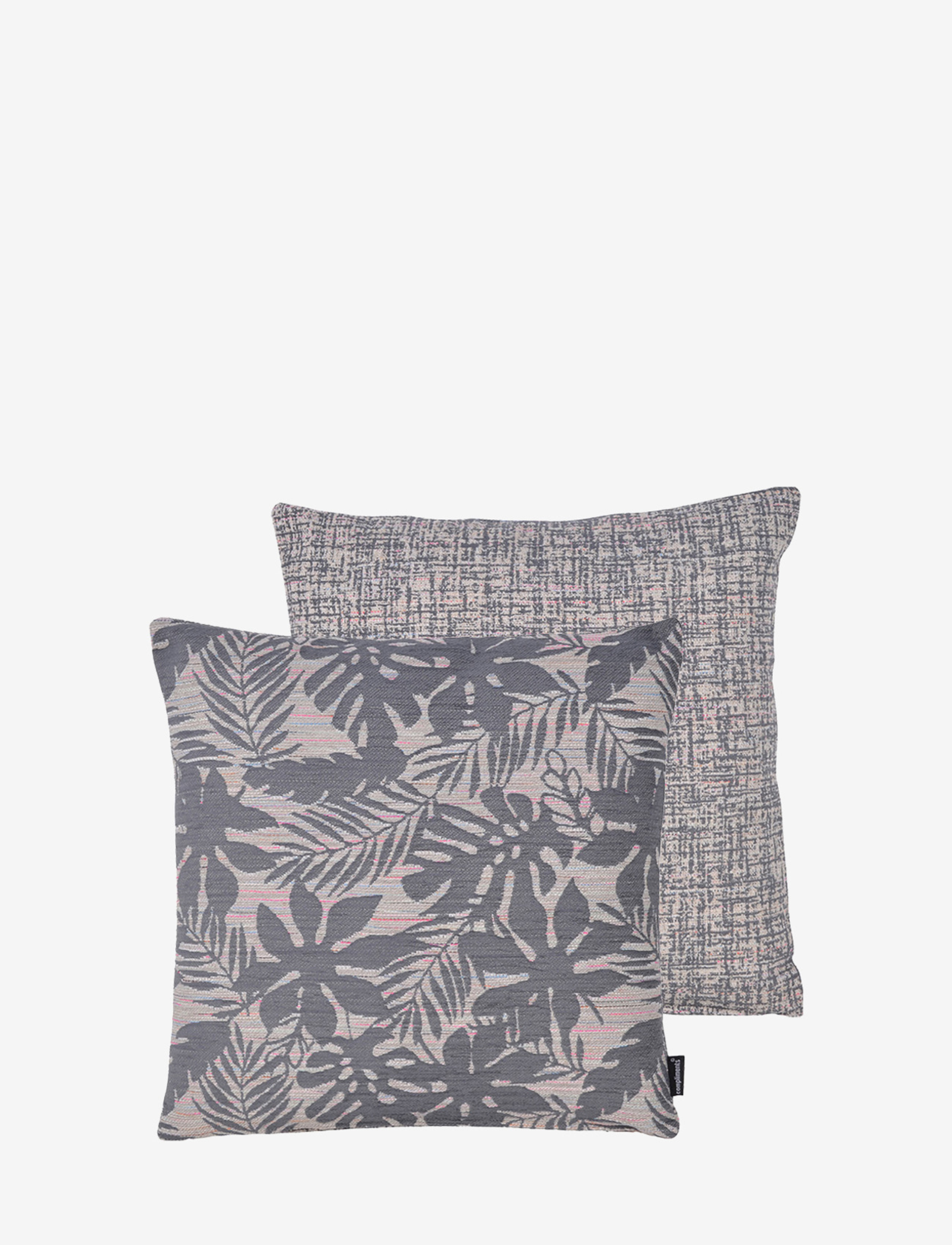 compliments Leaf 45X45 cm 2-Pack, 45X45 cm, Grey, Puder & Tæpper > Pudebetræk, Unisex