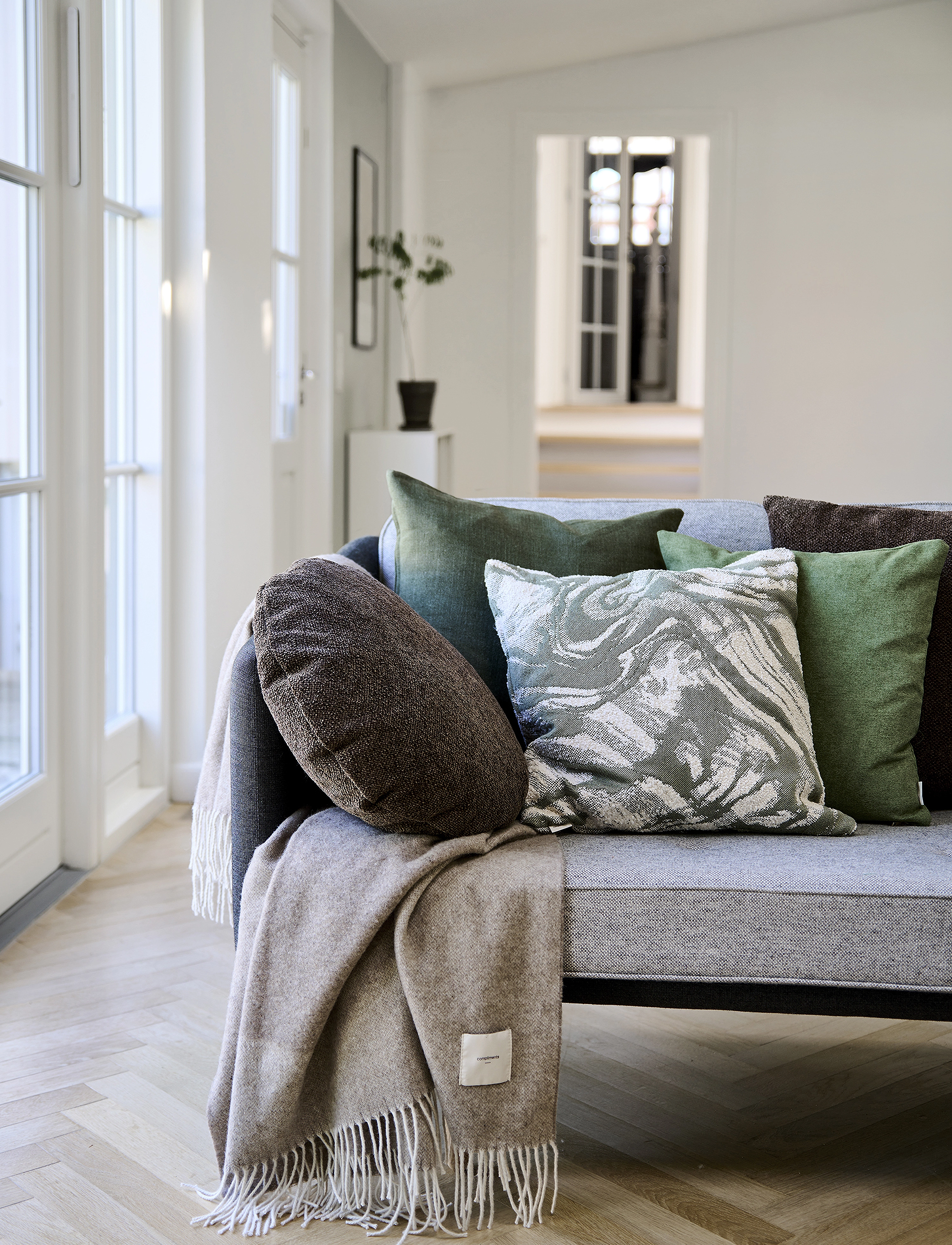 compliments Marrakech 50X50 cm, 50X50 cm, Green, Puder & Tæpper > Puder, Unisex