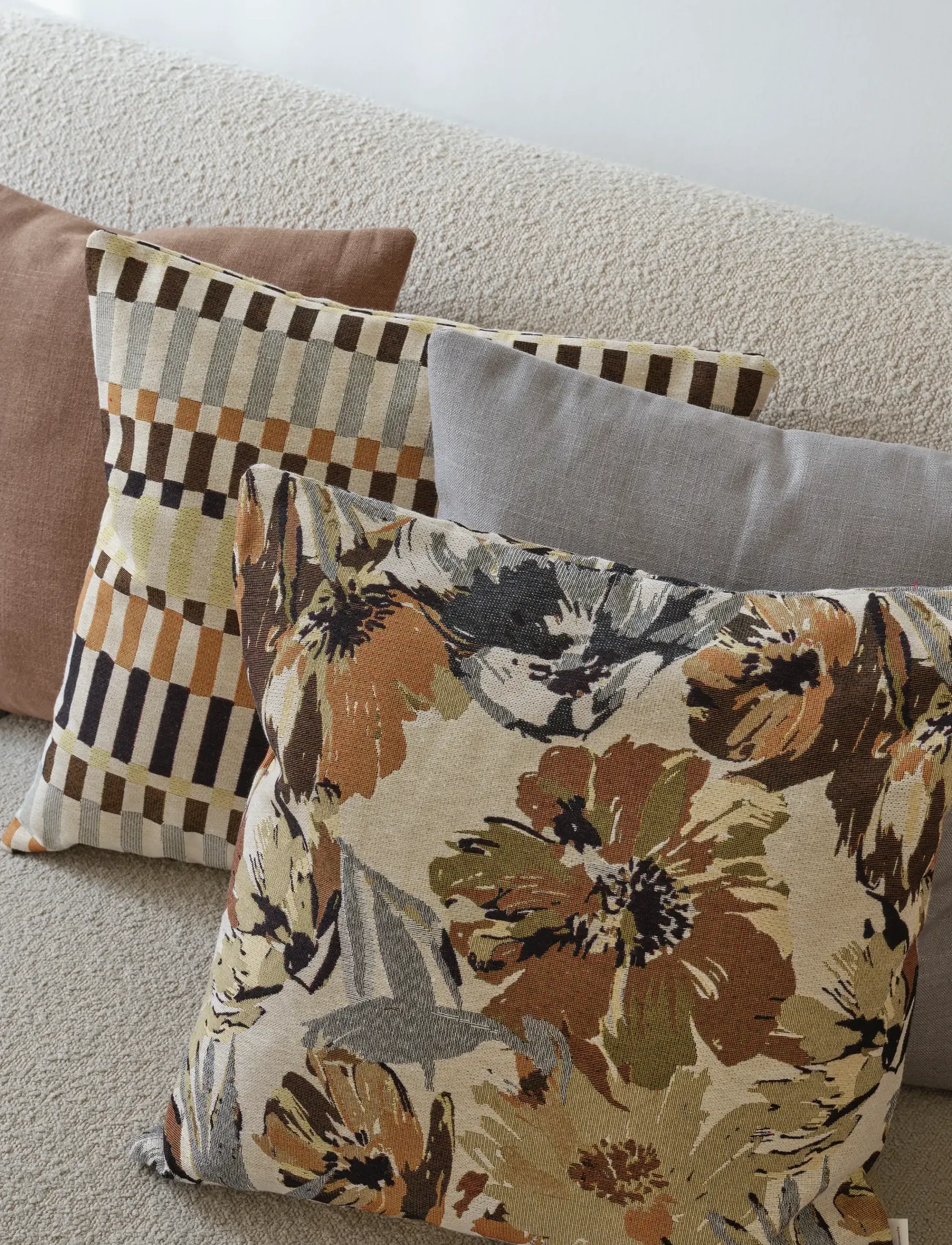 compliments Lilo Cushion, 50X50 cm, Cushions & Blankets, Braun - Cushions, Homeware