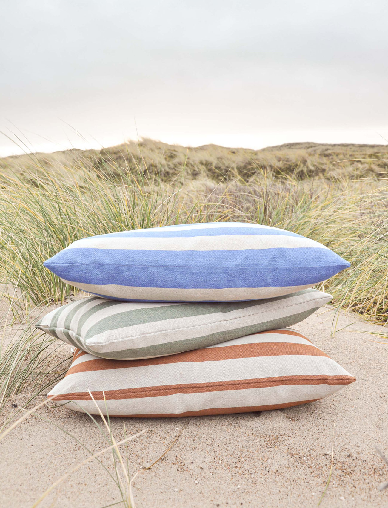 compliments - Outdoor Stripe Cushion - cushions - blue - 1