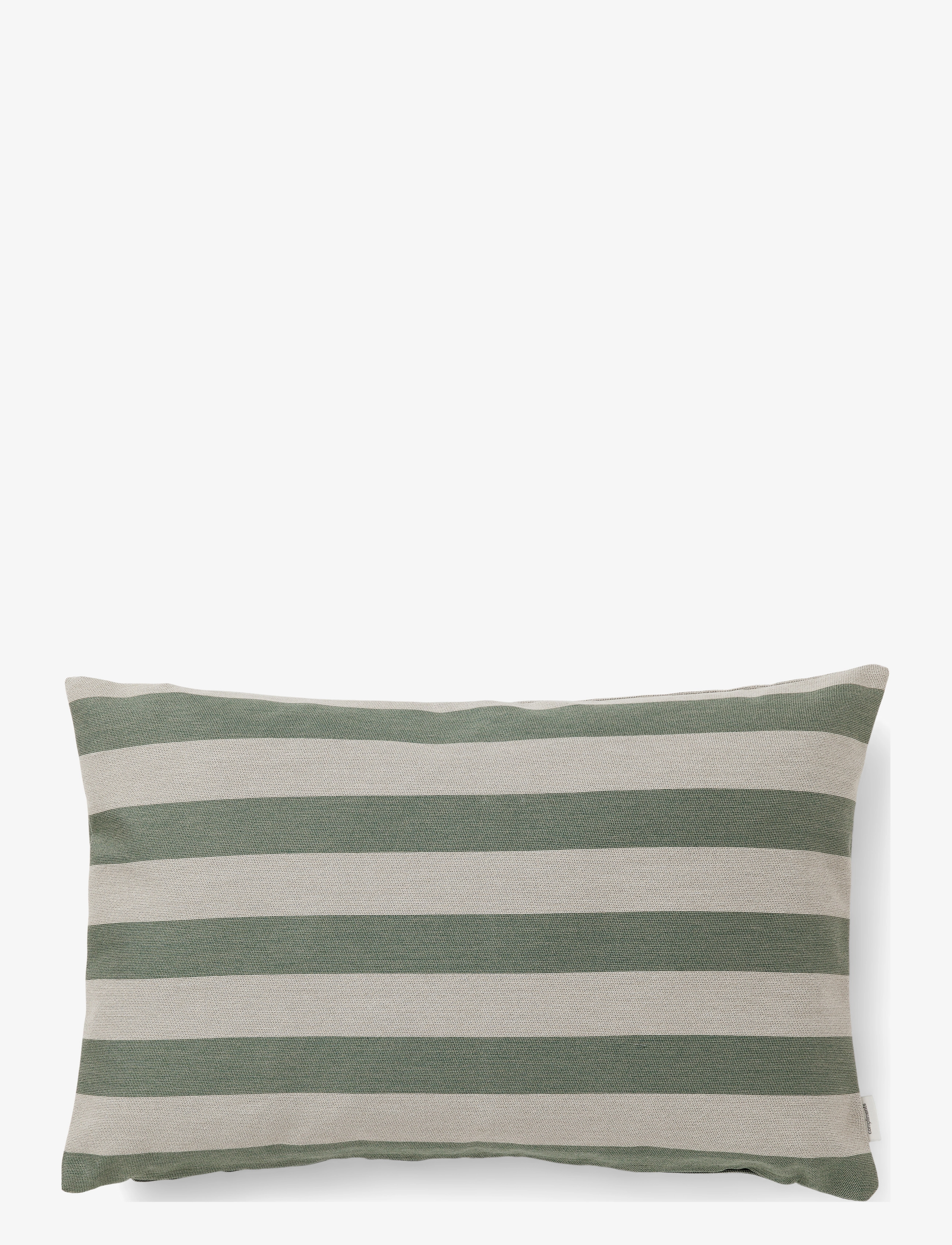compliments Outdoor Stripe Cushion - Kissen - GREEN / green