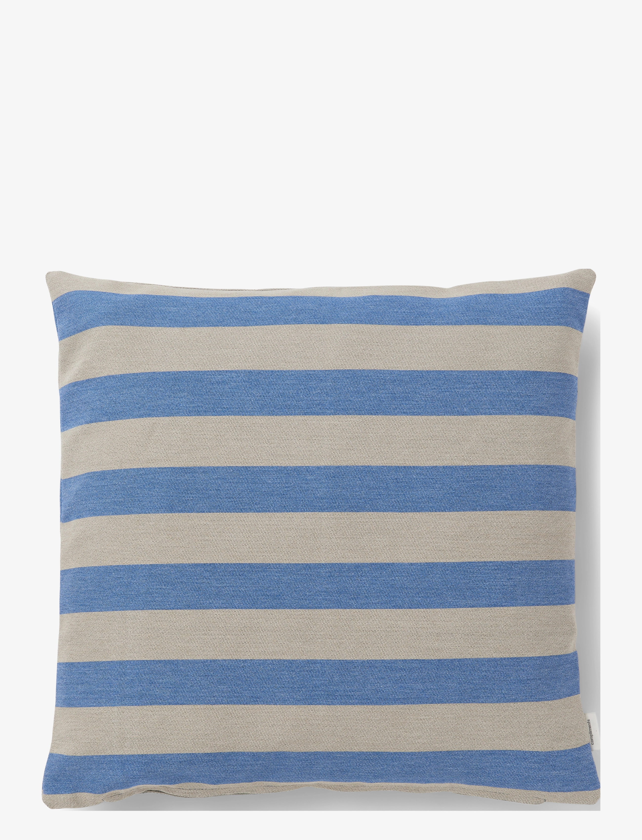 compliments Outdoor Stripe Cushion, Pudder, Blå, Str: 45X45CM