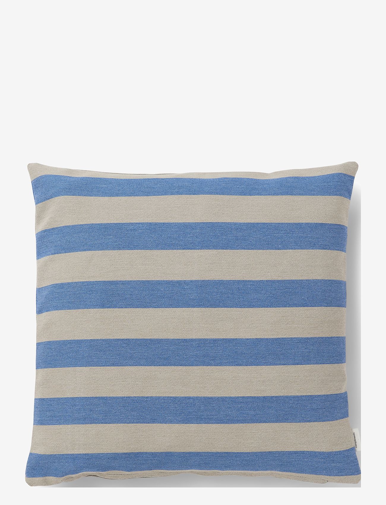 compliments - Outdoor Stripe Cushion - prydnadskuddar - blue - 1