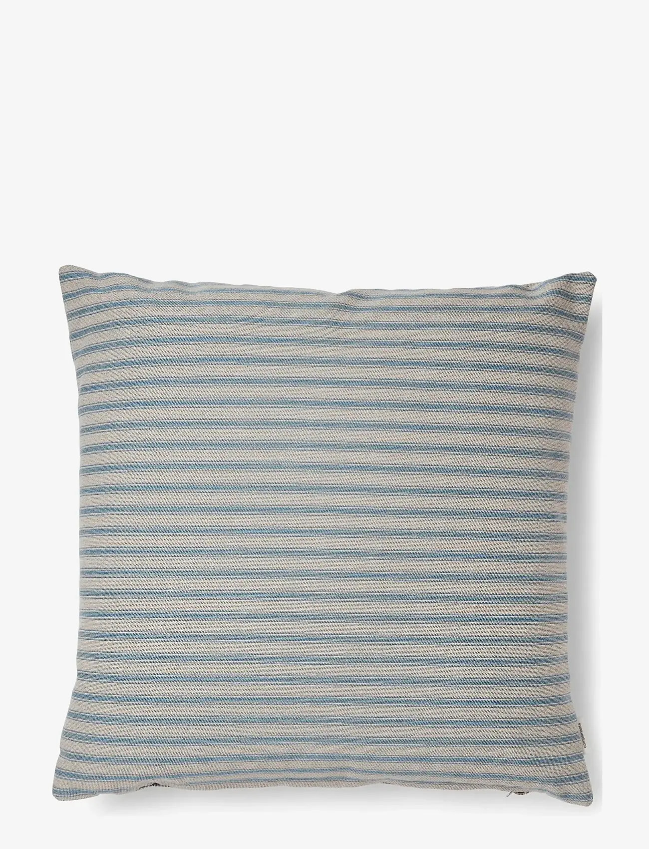 compliments - Outdoor Fine Stripe Cushion - koristetyynyt - dusty blue - 0