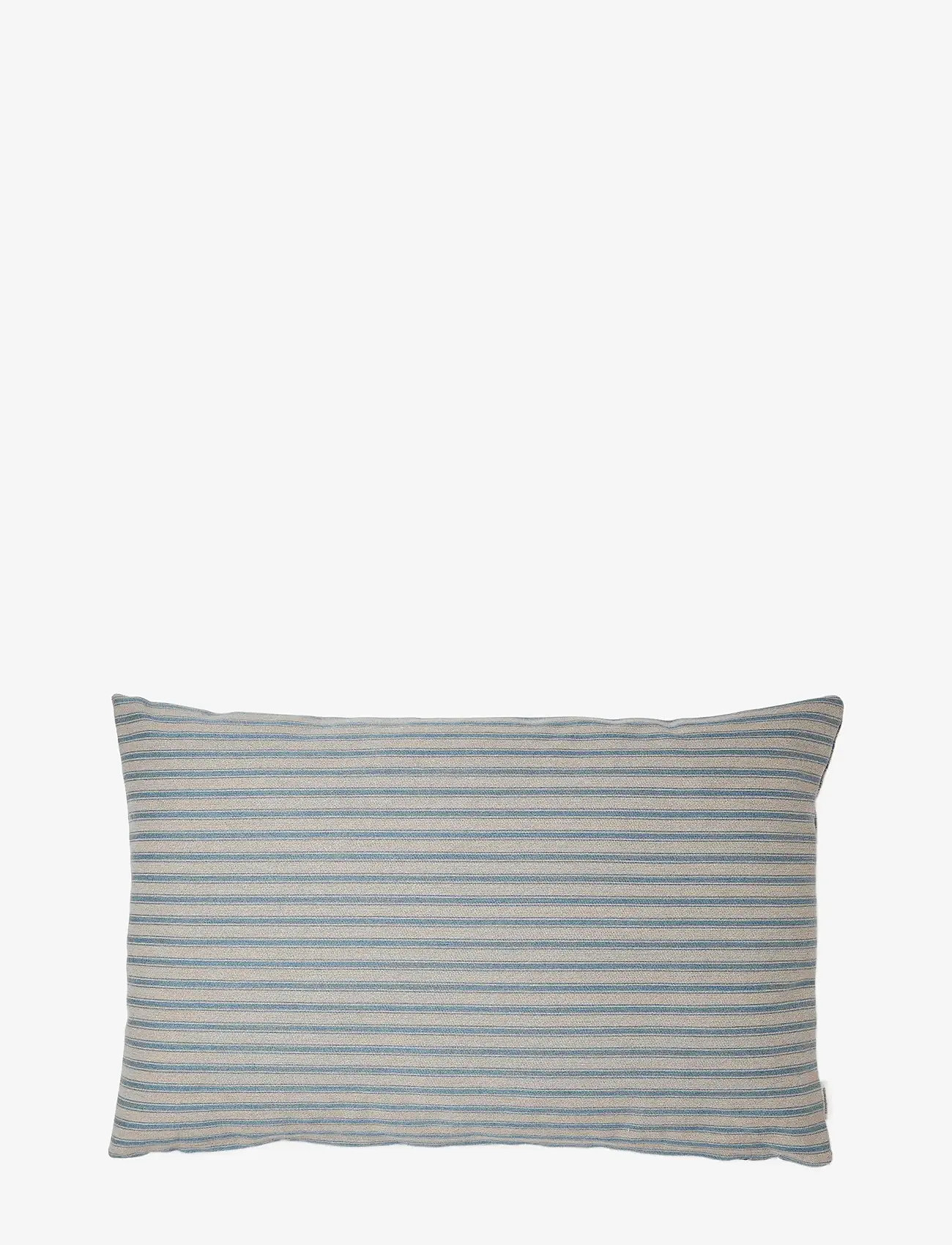 compliments - Outdoor Fine Stripe Cushion - geschenke unter chf 100 - dusty blue - 0