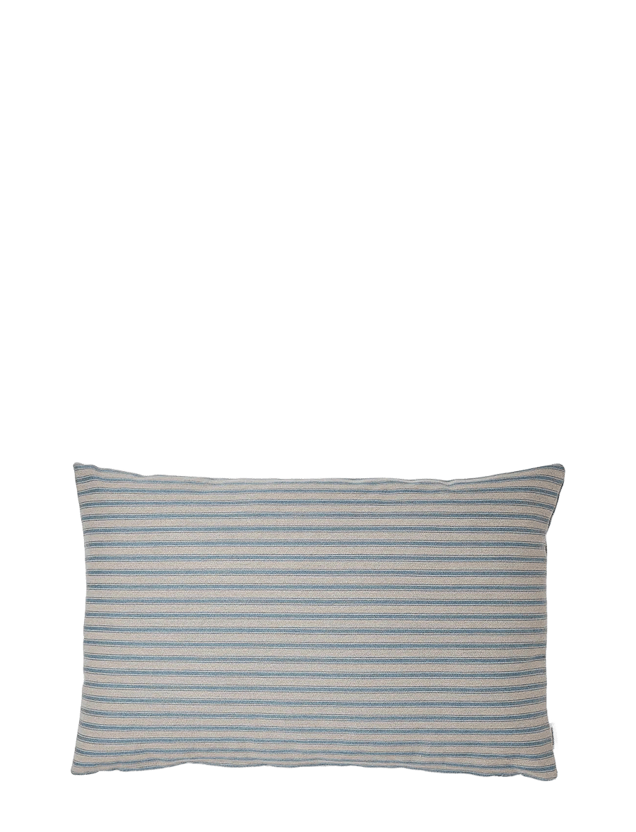 compliments - Outdoor Fine Stripe Cushion - kissen - dusty blue - 0