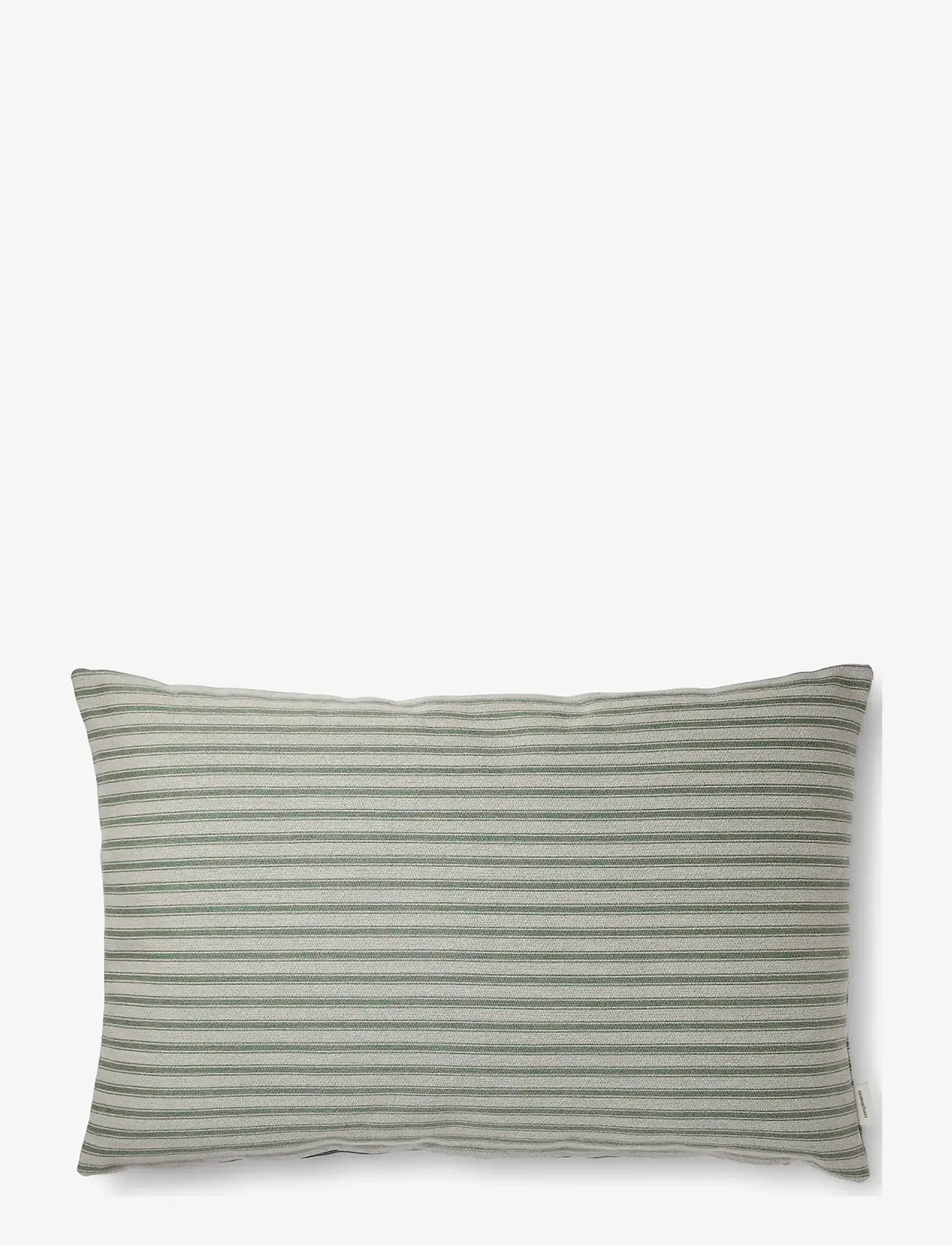 compliments - Outdoor Fine Stripe Cushion - dekoratīvie spilveni - green - 1