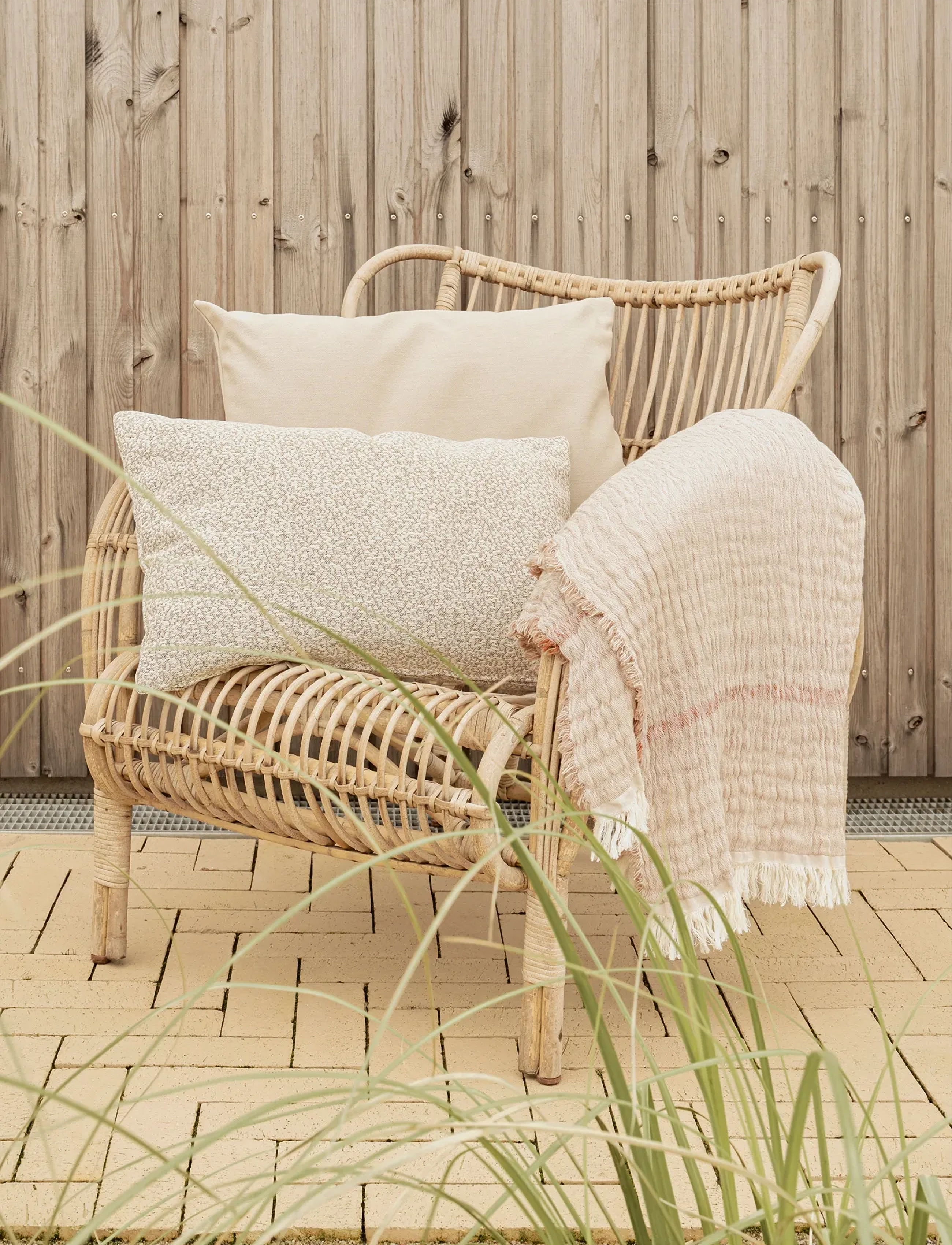 compliments Outdoor Grain, 40X60 cm, Beige, Puder & Tæpper > Puder, Unisex