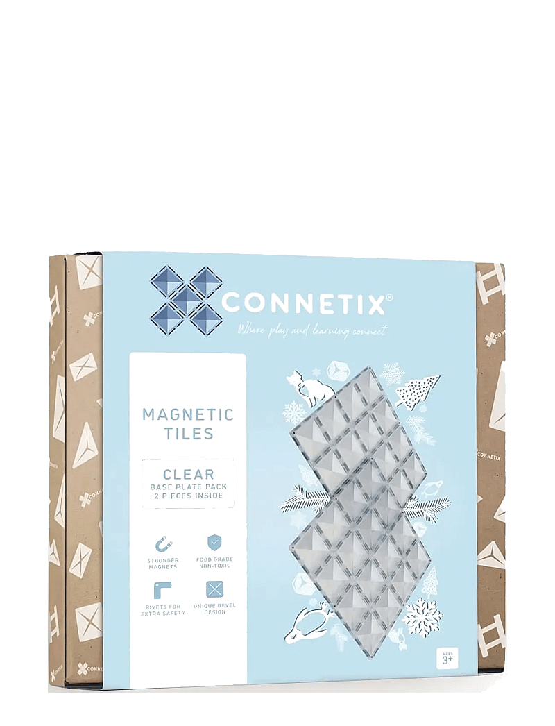 Connetix - Clear Base Plate Pack 2 Pieces - multi coloured - 0