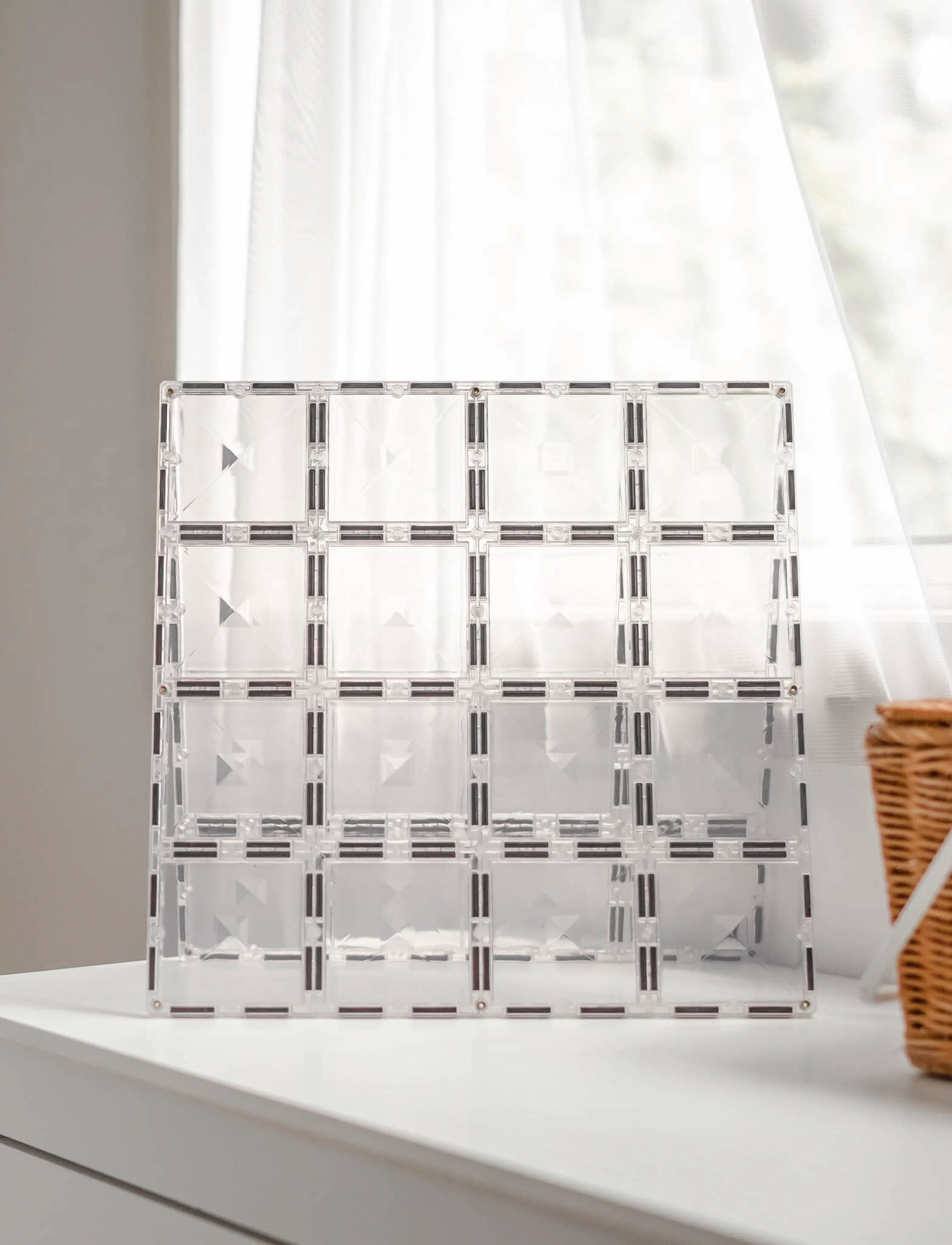 Connetix Clear Base Plate Pack 2 Pieces, One Size, Building Sets & Blocks, Mehrfarbig/gemustert - Sets, Kinder