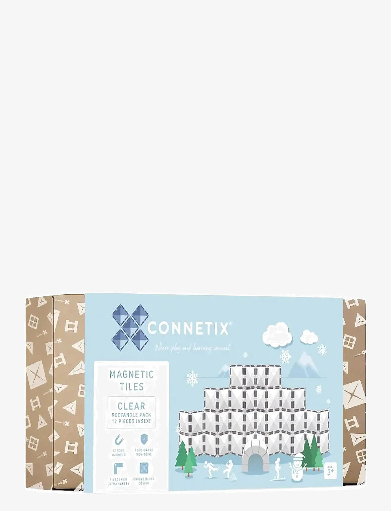 Connetix - Clear Rectangle Pack 12 Pieces - byggesæt - multi coloured - 1