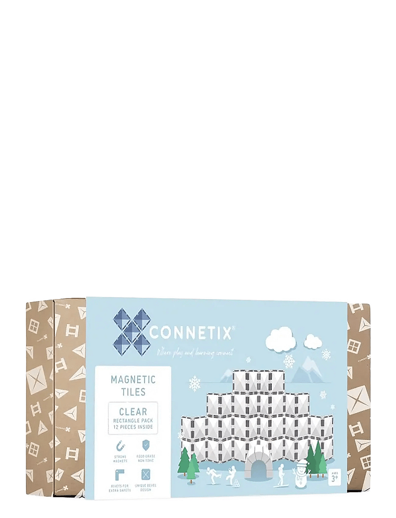 Connetix - Clear Rectangle Pack 12 Pieces - ehituskomplektid - multi coloured - 1