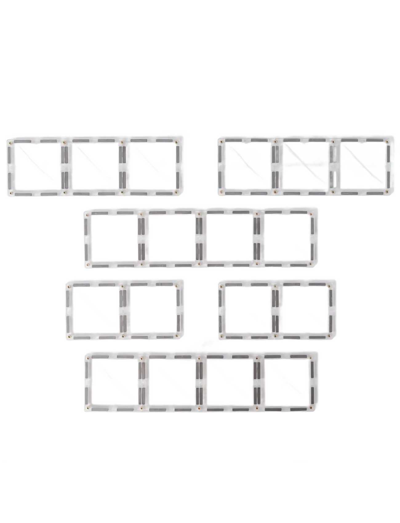 Connetix - Clear Rectangle Pack 12 Pieces - baukästen - multi coloured - 2