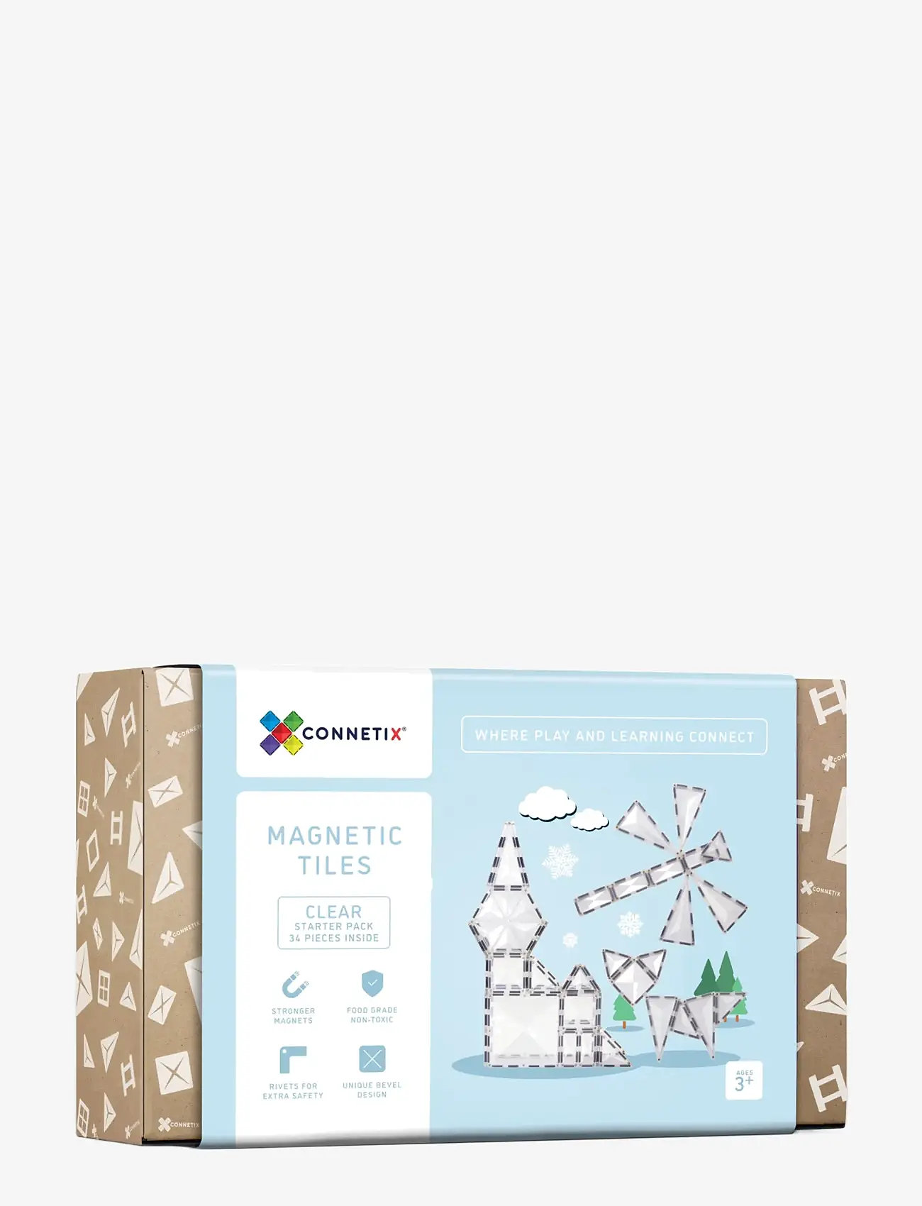 Connetix - Clear Starter Pack 34 Pieces - multi coloured - 0