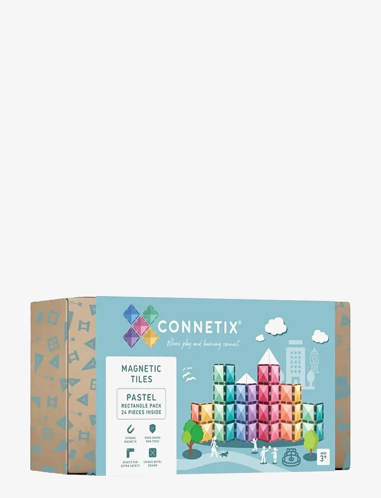 Connetix - Pastel Rectangle Pack 24 Pieces - multi coloured - 1