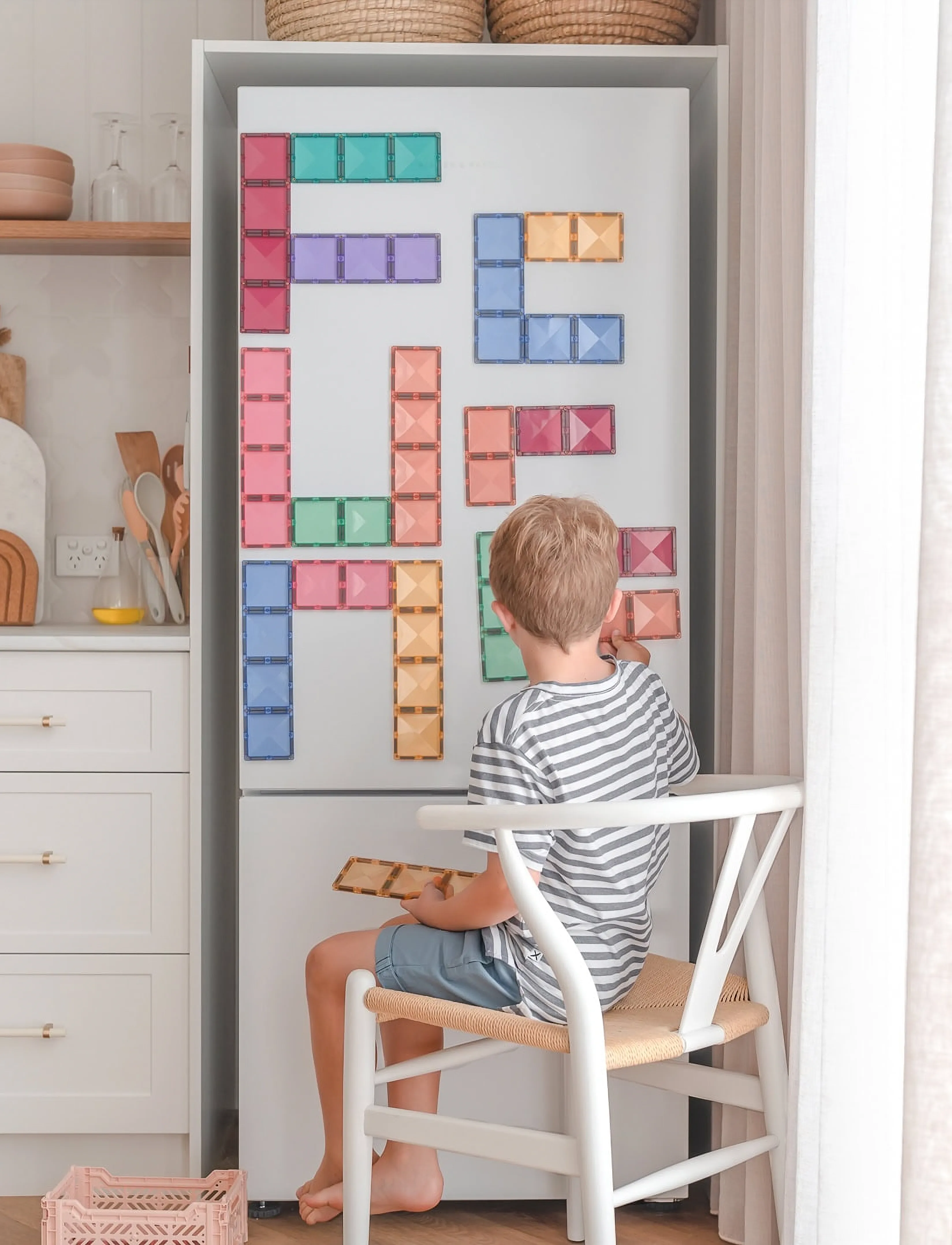 Connetix Pastel Rectangle Pack 24 Pieces, One Size, Building Sets & Blocks, Mehrfarbig/gemustert - Sets, Kinder