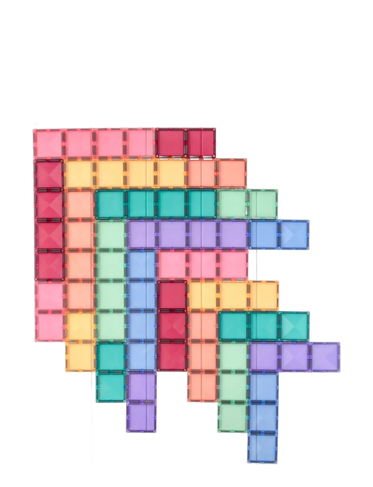 Connetix - Pastel Rectangle Pack 24 Pieces - multi coloured - 3