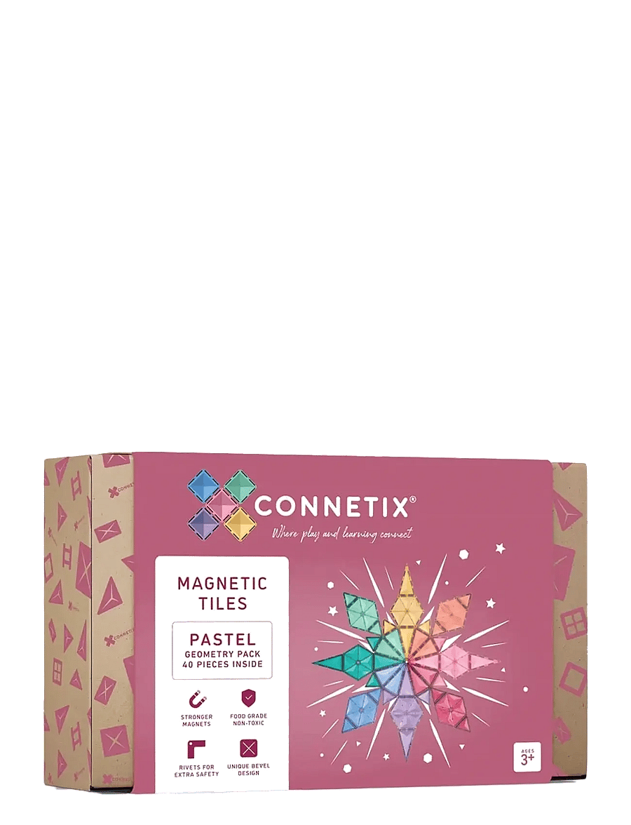 Connetix - Pastel Geometry Pack 40 Pieces - multi coloured - 1