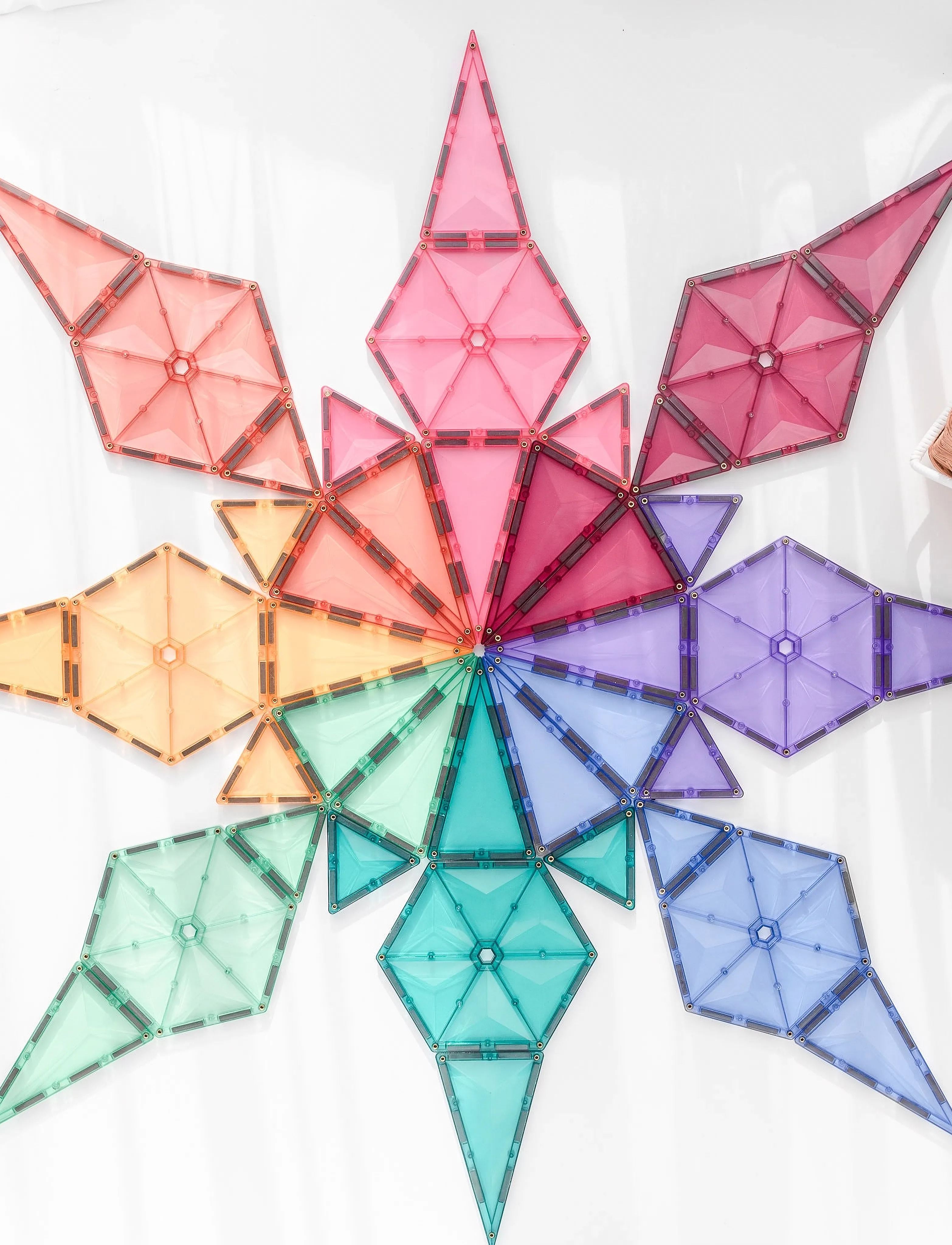 Connetix Pastel Geometry Pack 40 Pieces, One Size, Building Sets & Blocks, Mehrfarbig/gemustert - Sets, Kinder