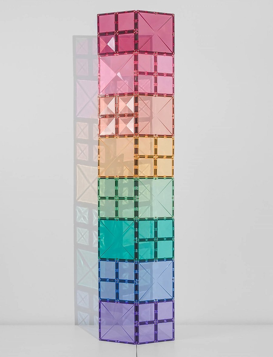 Connetix - Pastel Square Pack 40 Pieces - multi coloured - 3