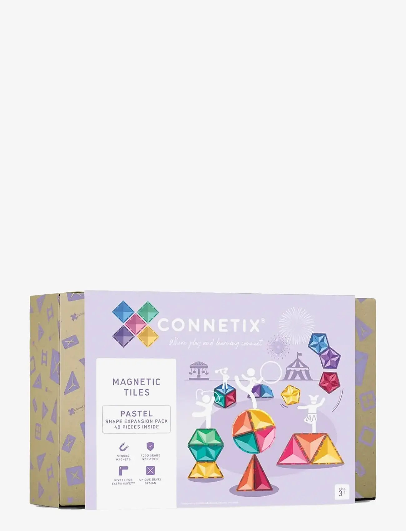 Connetix - Pastel Shape Expansion Pack 48 Pieces - multi coloured - 1