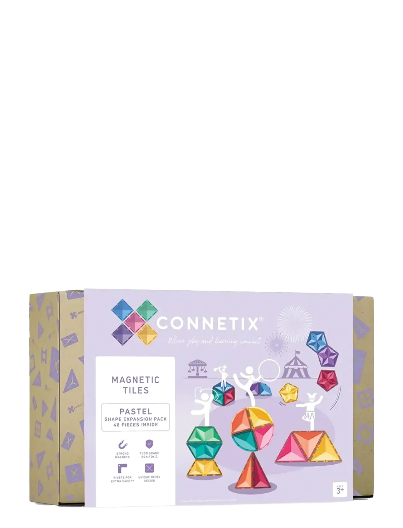 Connetix Pastel Shape Expansion Pack 48 Pieces - Bauklötze und -kästen - MULTI COLOURED / multi