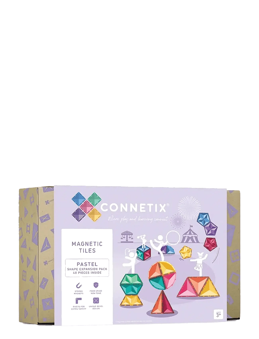 Connetix - Pastel Shape Expansion Pack 48 Pieces - multi coloured - 1