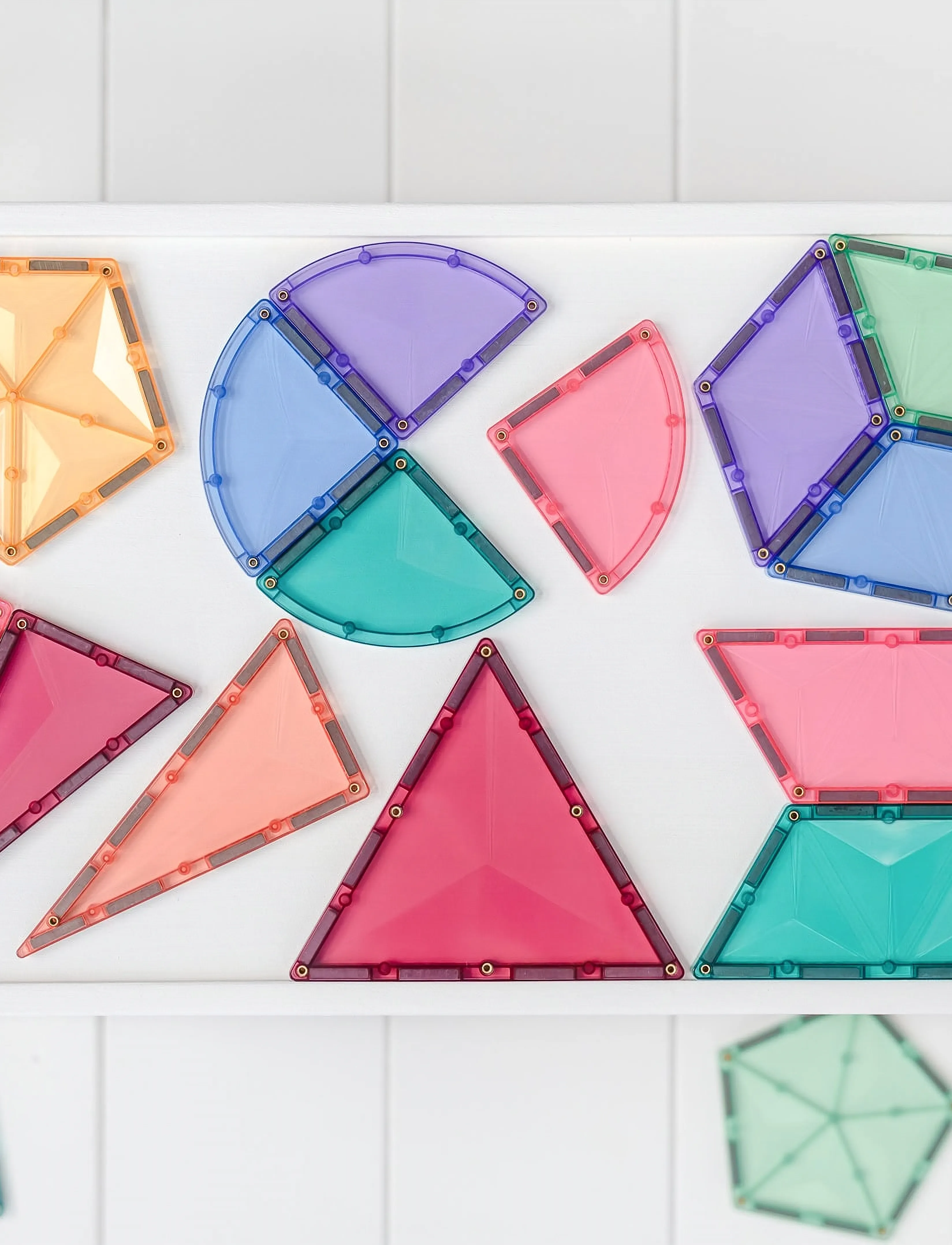 Connetix Pastel Shape Expansion Pack 48 Pieces, One Size, Building Sets & Blocks, Mehrfarbig/gemustert - Sets, Kinder