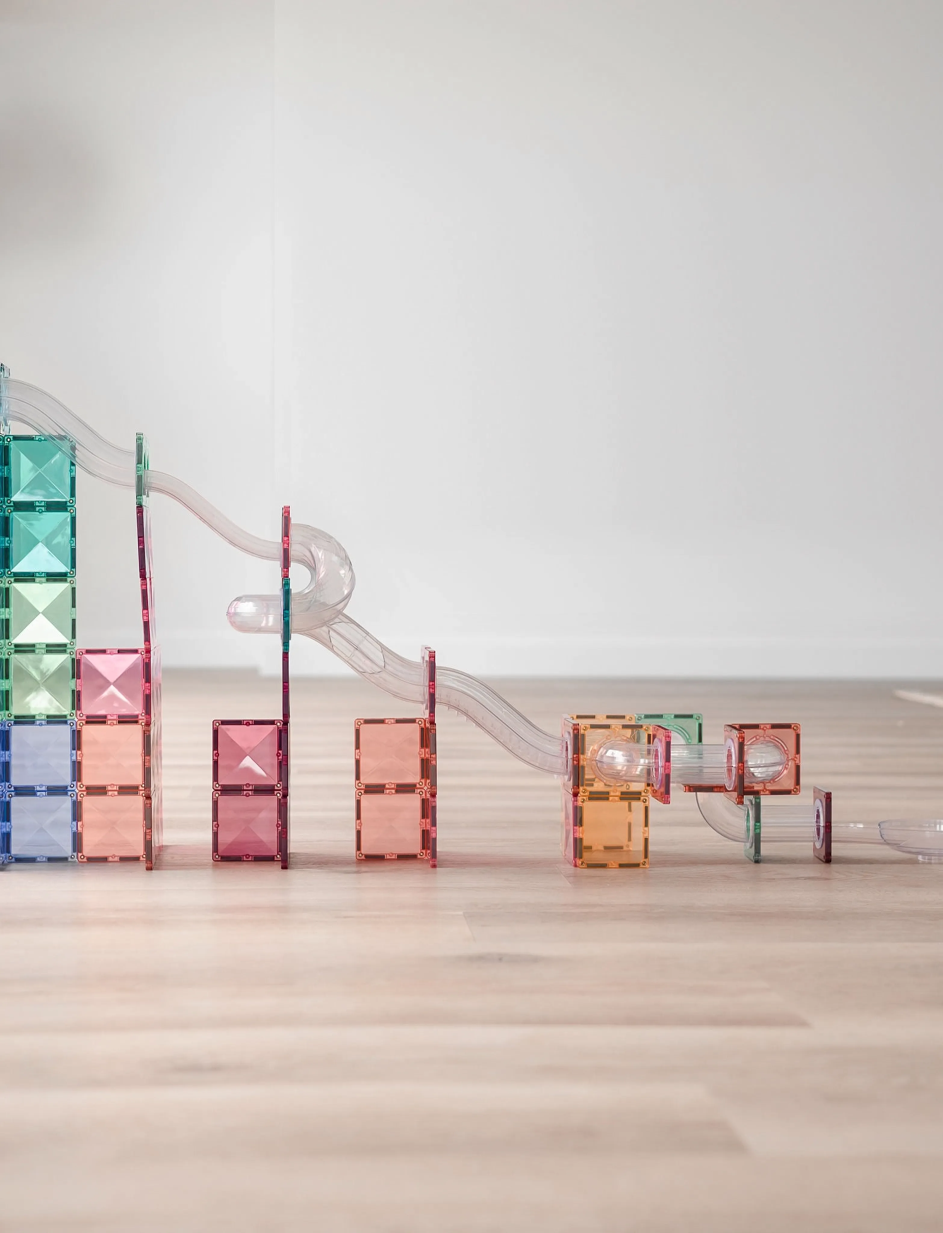 Connetix Pastel Ball Run Expansion Pack 80 Pieces, One Size, Building Sets & Blocks, Mehrfarbig/gemustert - Sets, Kinder