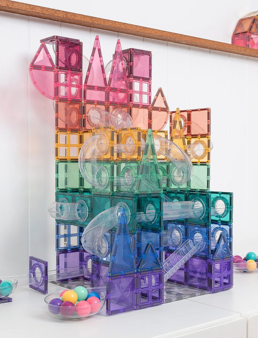 Connetix - Pastel Ball Run Expansion Pack 80 Pieces - baukästen - multi coloured - 3