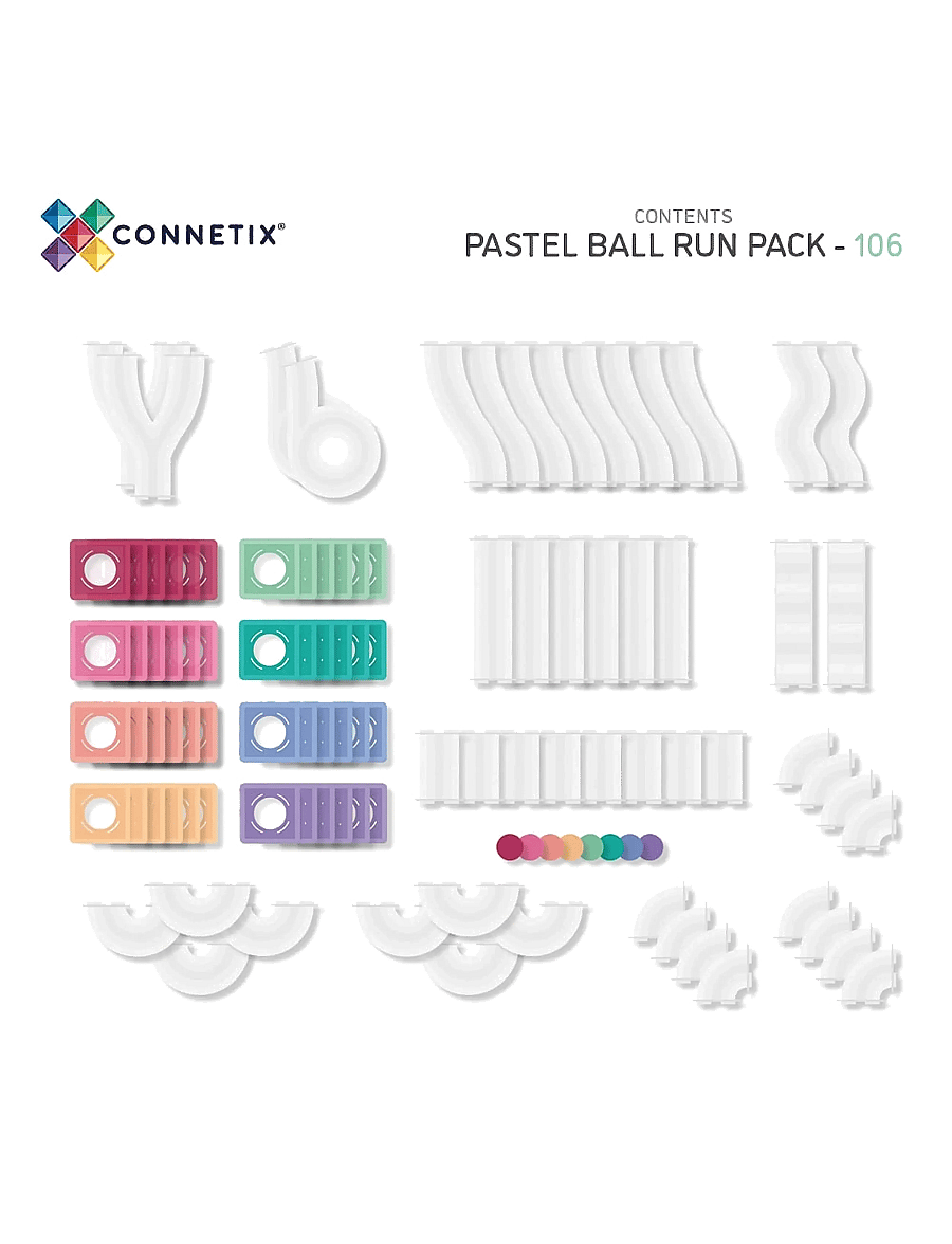Connetix - Pastel Ball Run Pack 106 Pieces - baukästen - multi coloured - 2