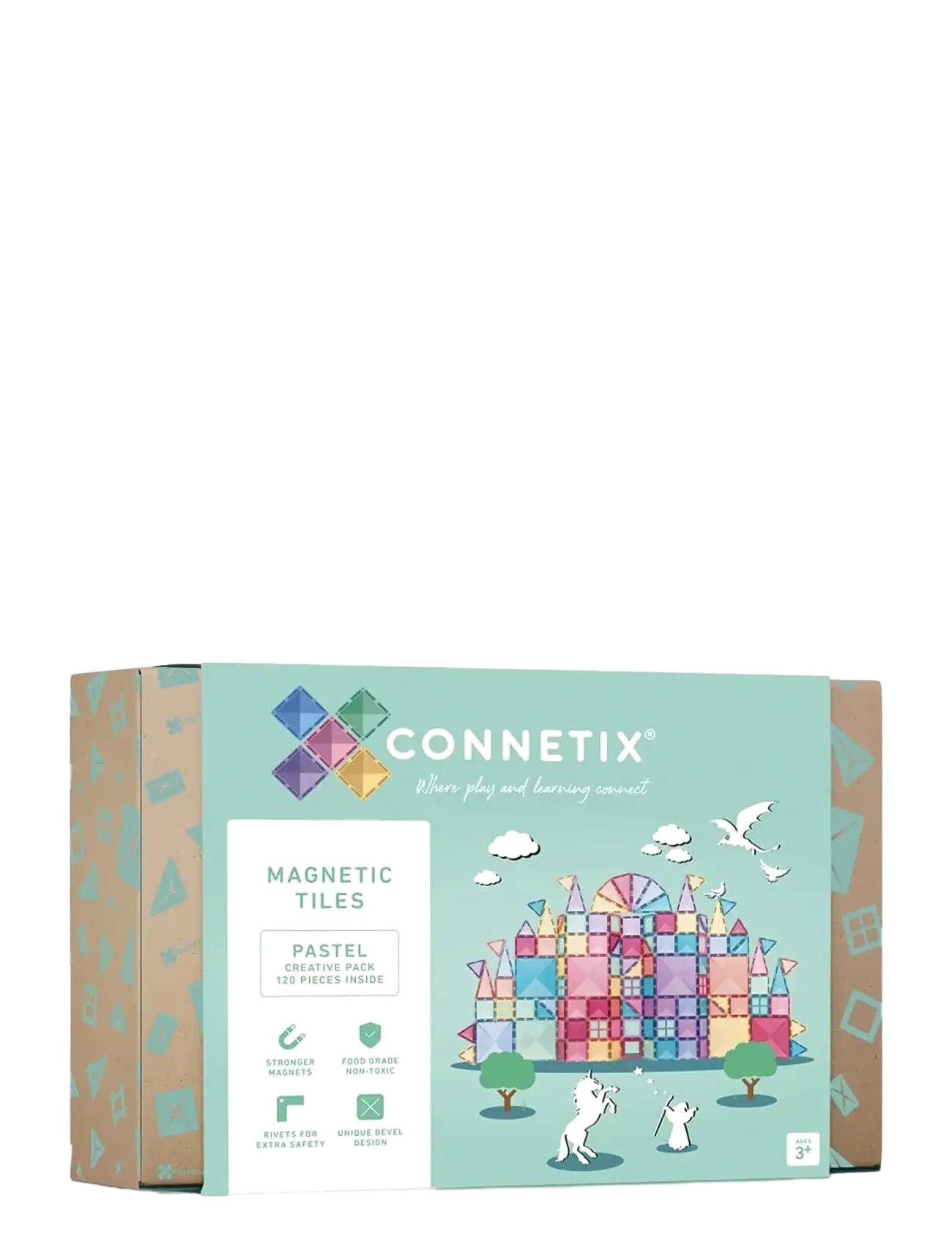 Connetix Pastel Creative pack 120 Pieces - Byggklossar & Byggsatser - MULTI COLOURED / multi