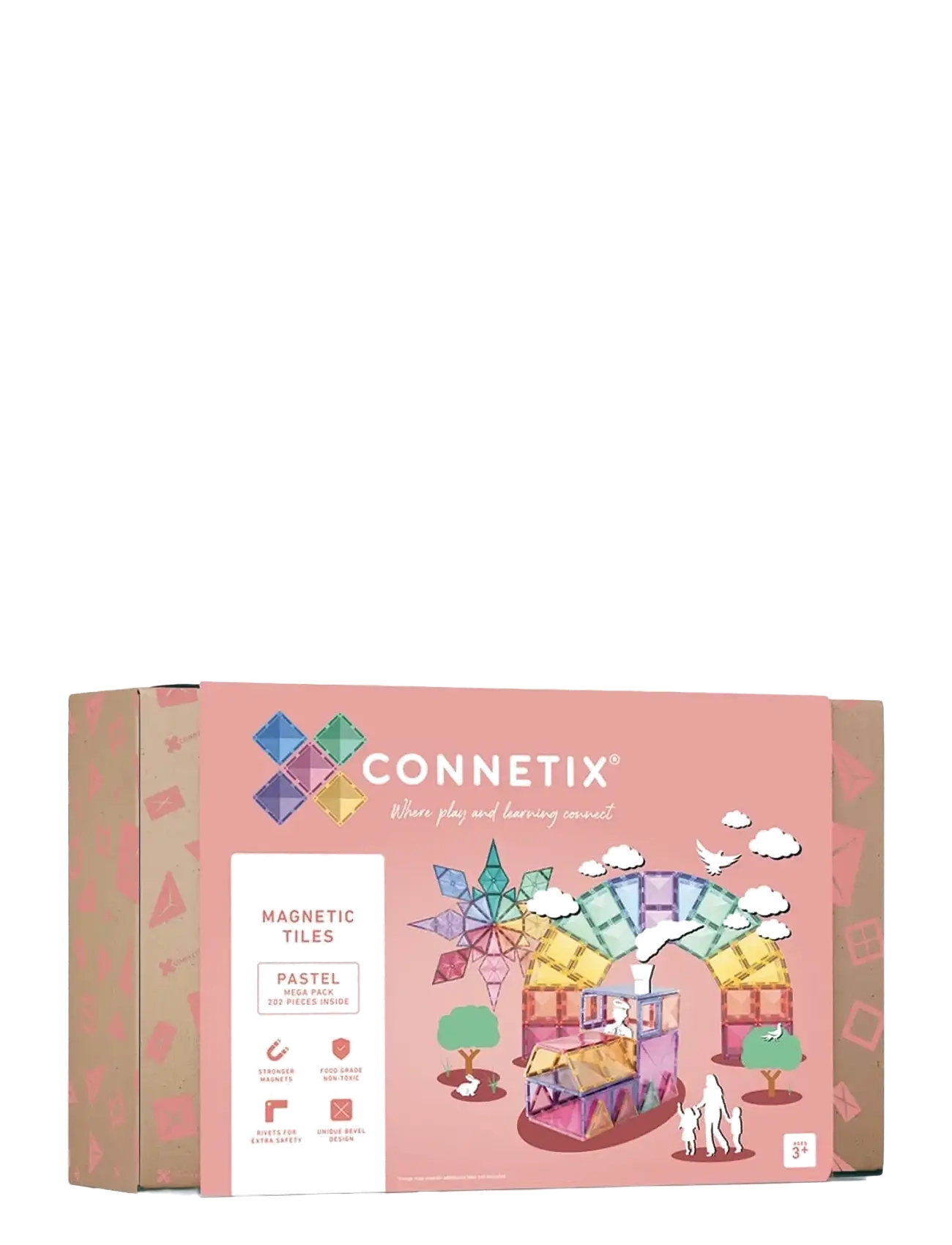 Connetix Pastel Mega Pack 202 Pieces - Byggklossar & Byggsatser - MULTI COLOURED / multi