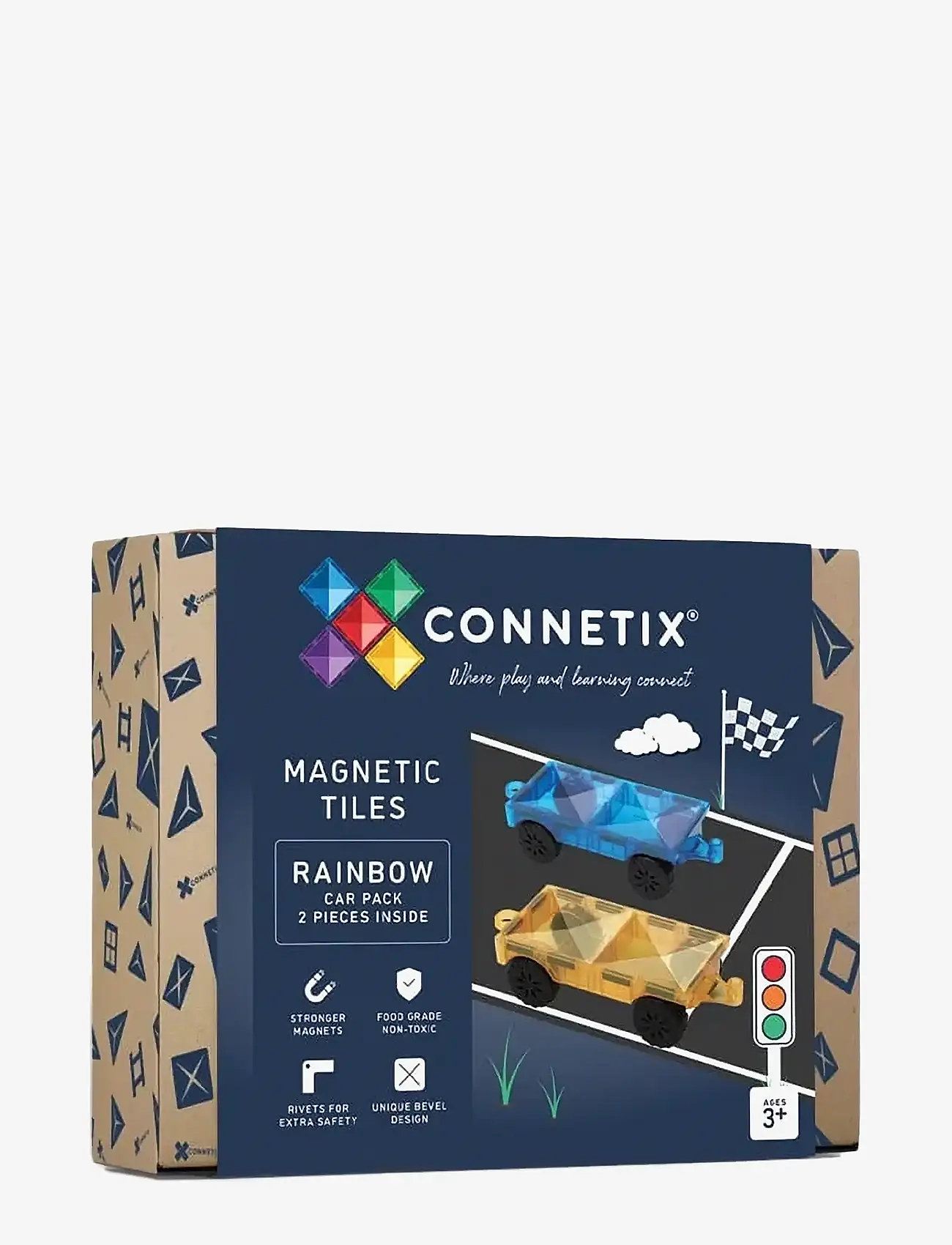 Connetix - Rainbow Car Pack 2 Pieces - multi coloured - 0