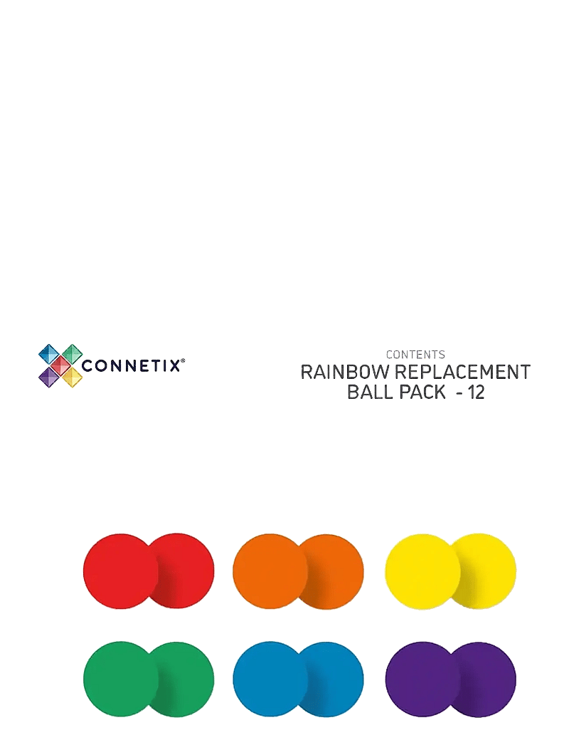 Connetix - Rainbow Ball Pack 12 Pieces - pallirajad - multi coloured - 2