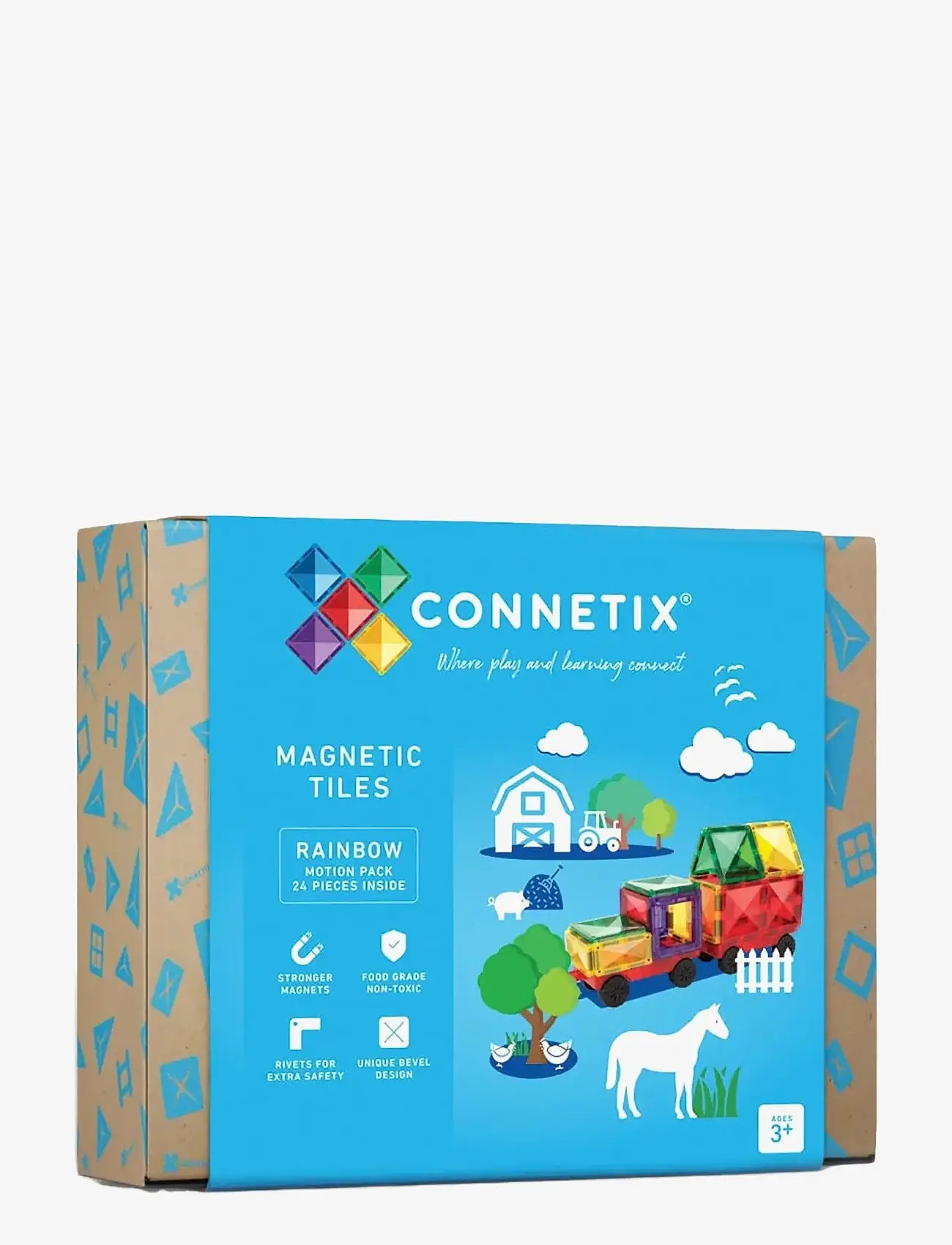 Connetix - Rainbow Motion Pack 24 Pieces - multi coloured - 0