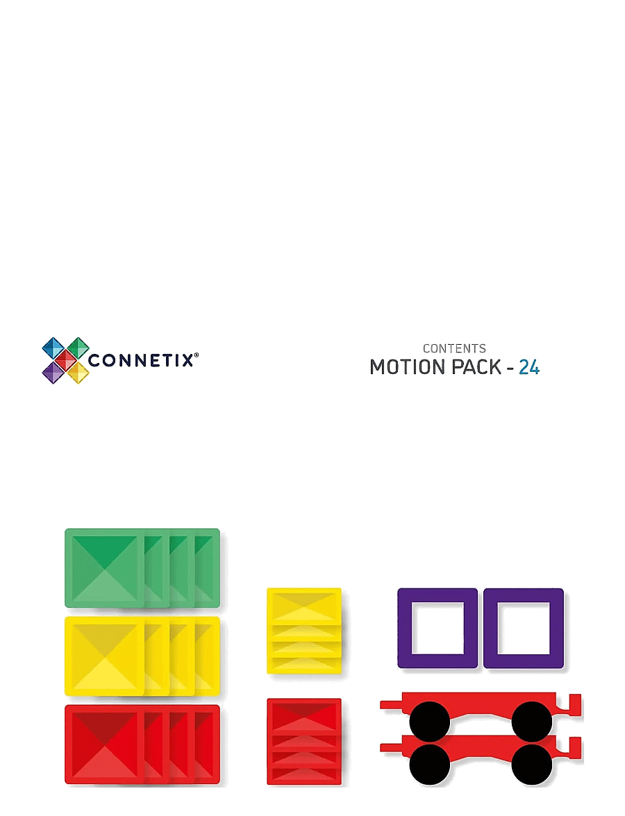 Connetix - Rainbow Motion Pack 24 Pieces - multi coloured - 1